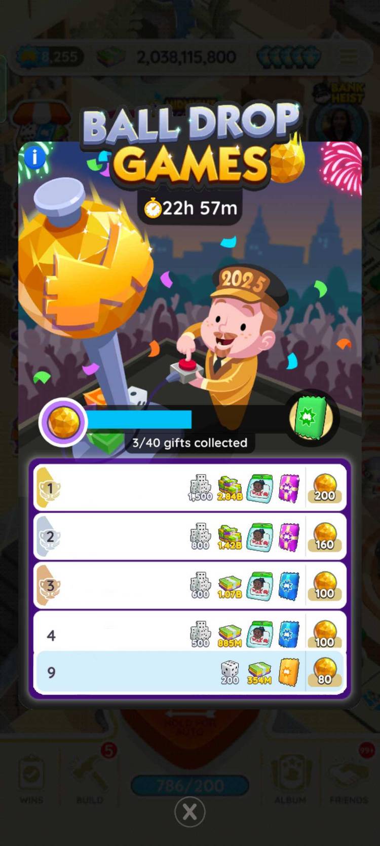 All Rewards In Ball Drop Games (December 30-31) In Monopoly Go