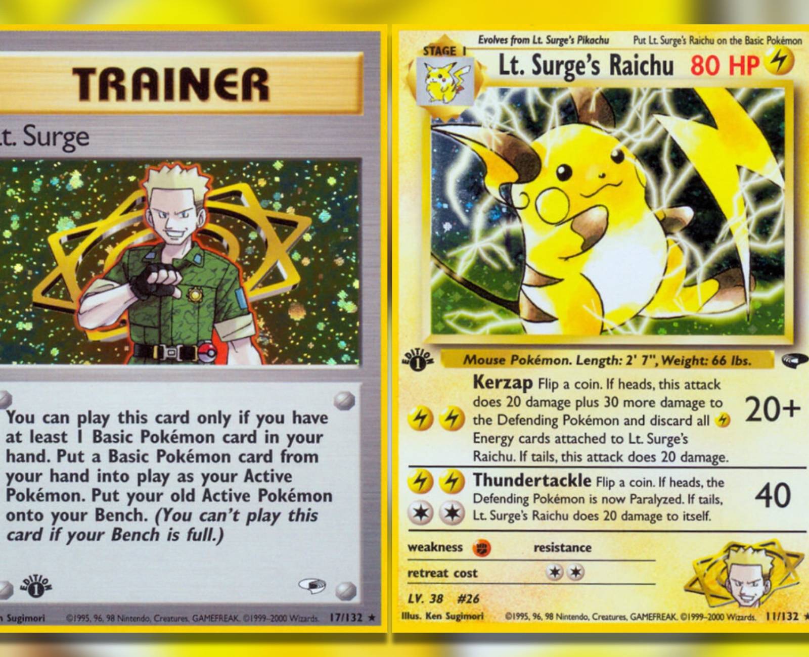 The Most Expensive Lt. Surge Pokemon TCG Cards The Most Expensive Lt. Surge Pokemon TCG Cards