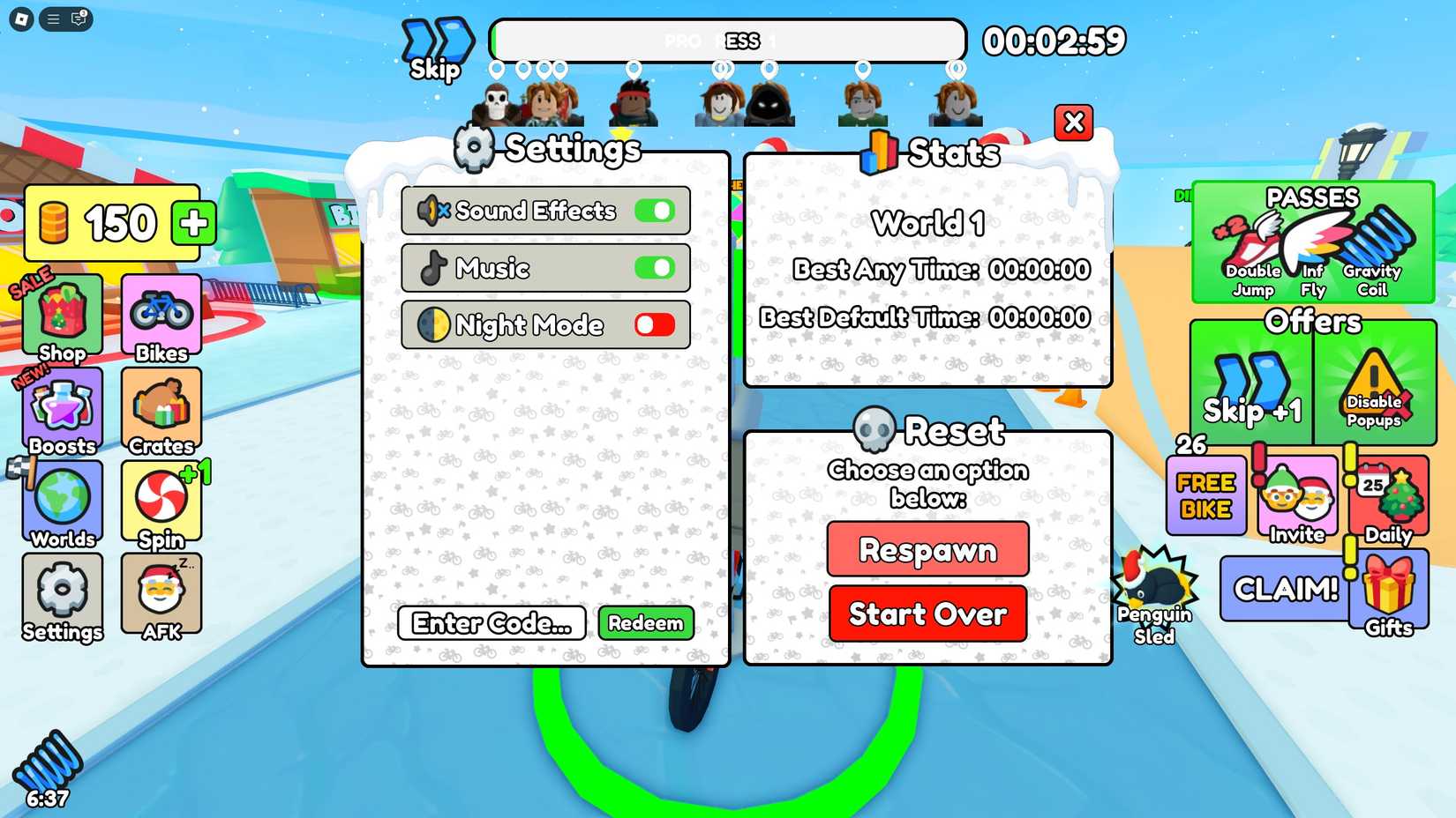 Bike Obby Codes Roblox