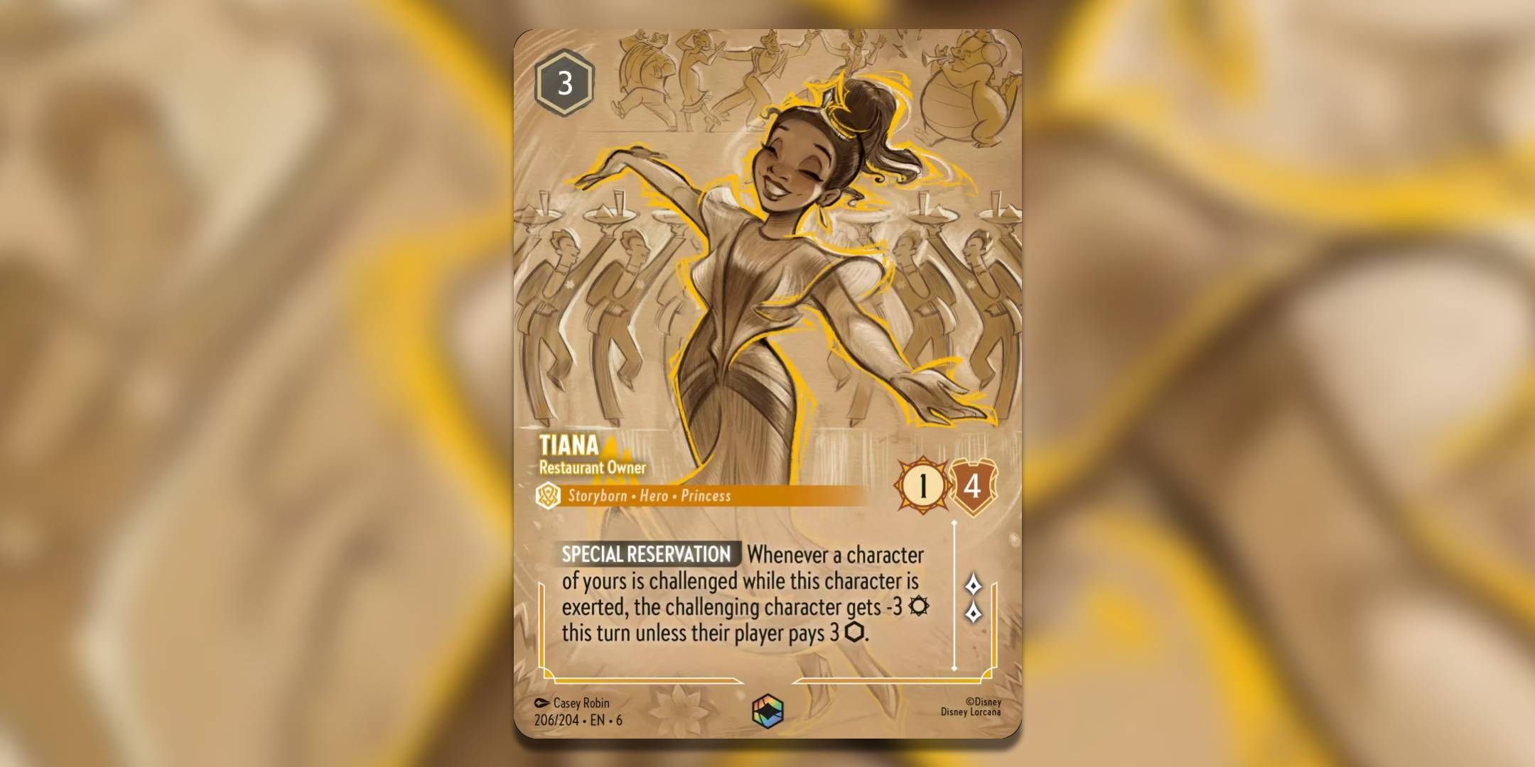 tiana lorcana card Disney Lorcana Rise of the Floodborn Pete Bad Guy #209/204 Enchanted H –  Rotterdam Comics main image 0