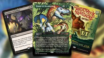 mtg xx cards Emergency Powers Promo Foil Search your library and/or graveyard for a creature card with converted mana cost X or less and put it onto the battlefield mana>=xx Scryfall Magic: The