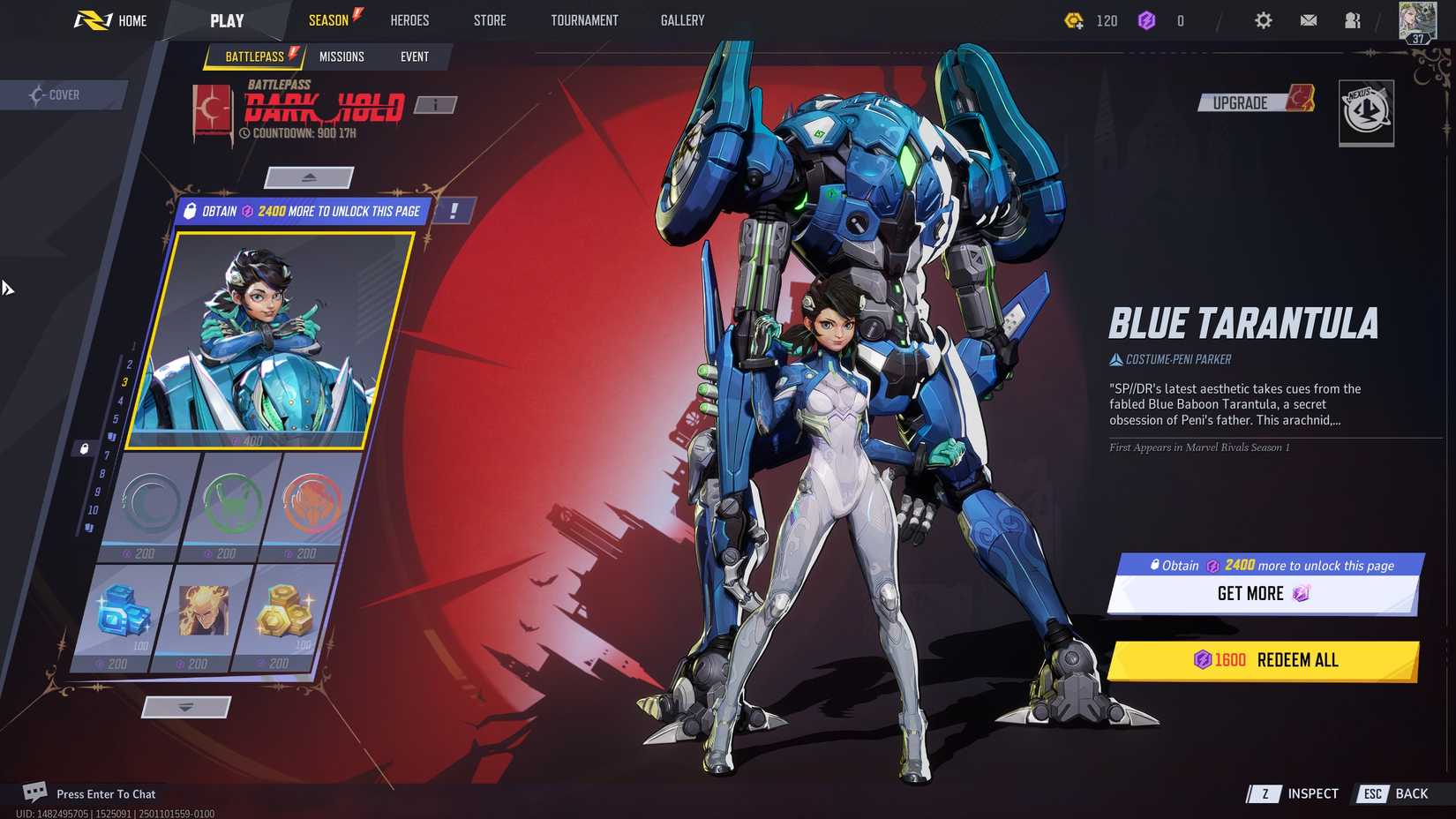 Every Season One Battle Pass Item Reward In Marvel Rivals