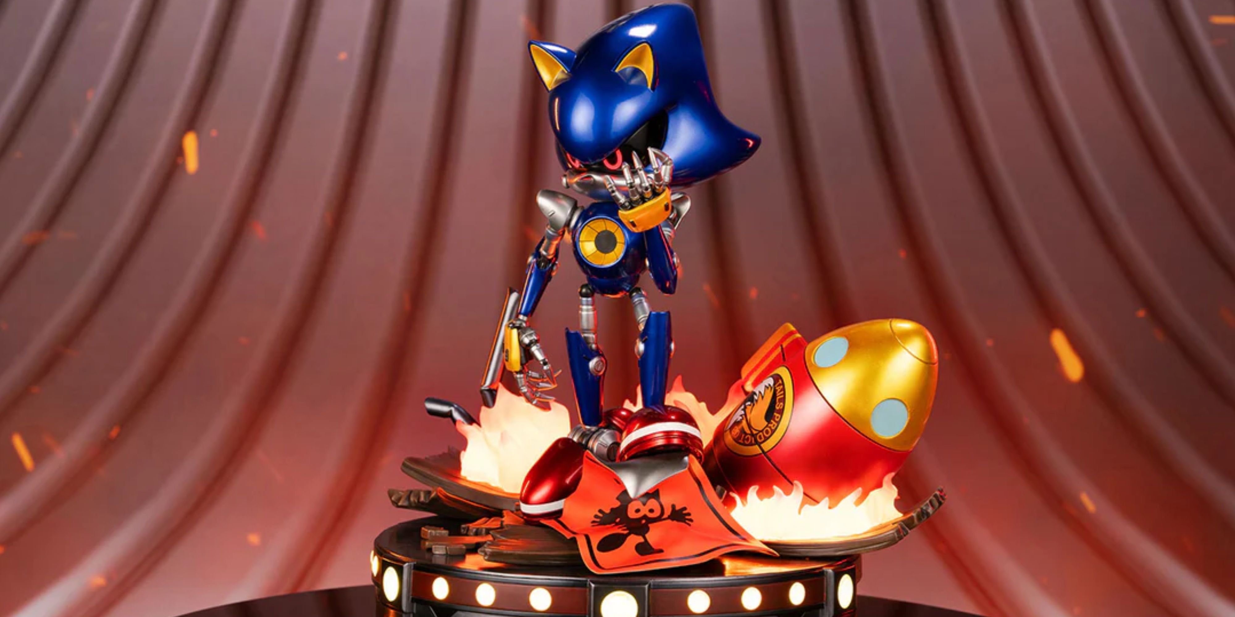 Metal Sonic's First 4 Figures Statue Gets Full Reveal, Available Now