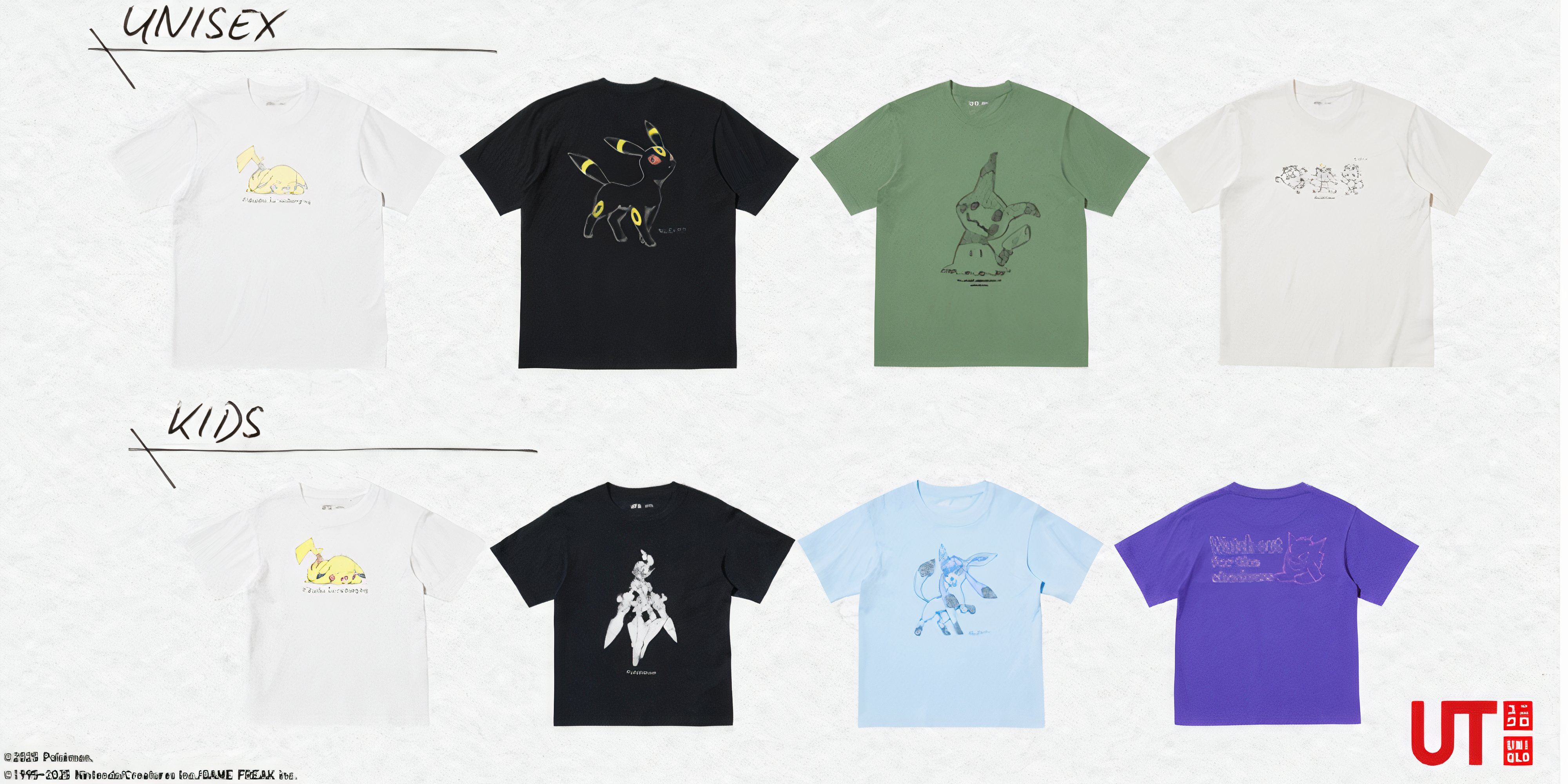 Pokemon Reveals New Additions To Its Uniqlo T-Shirt Range