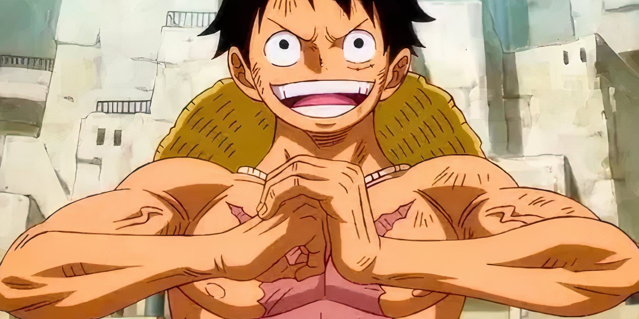 Monkey D. Luffy for a fight in One Piece.