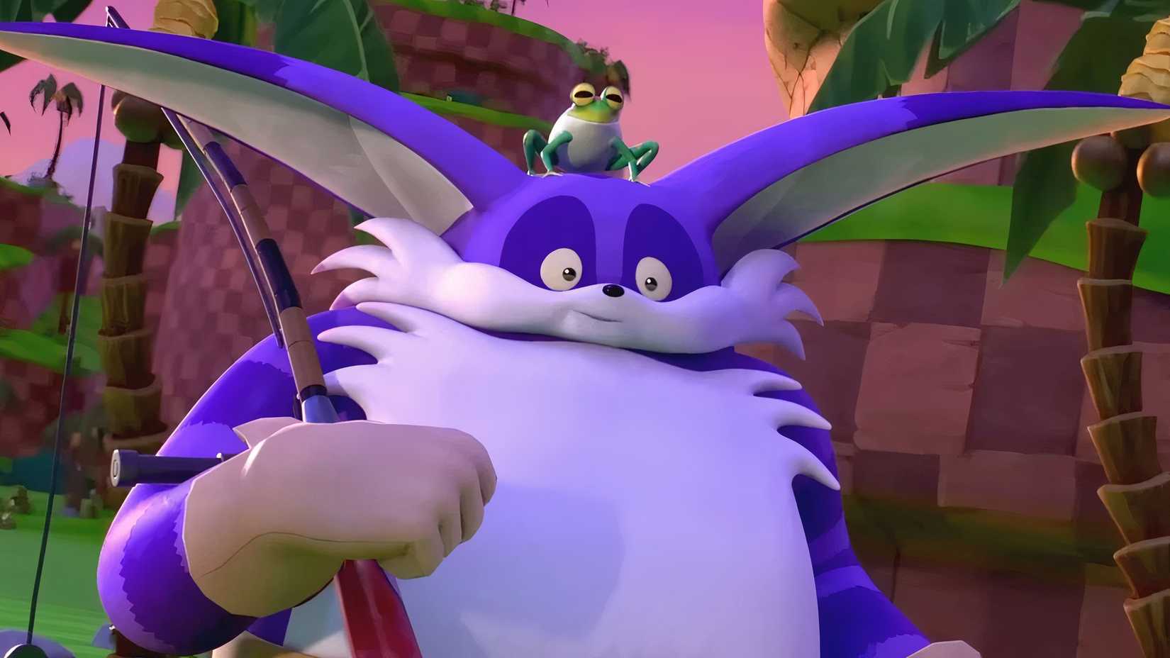 Big the Cat and Froggy from the Sonic Prime TV series