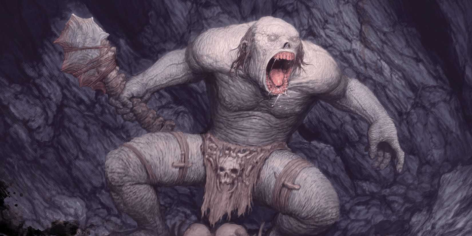 Dungeons & Dragons (DND) image showing a grimlock.