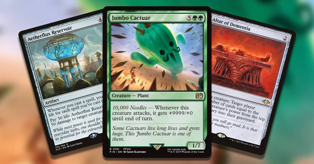 Combos You Can Do With Final Fantasy's Jumbo Cactuar - Magic: The Gathering