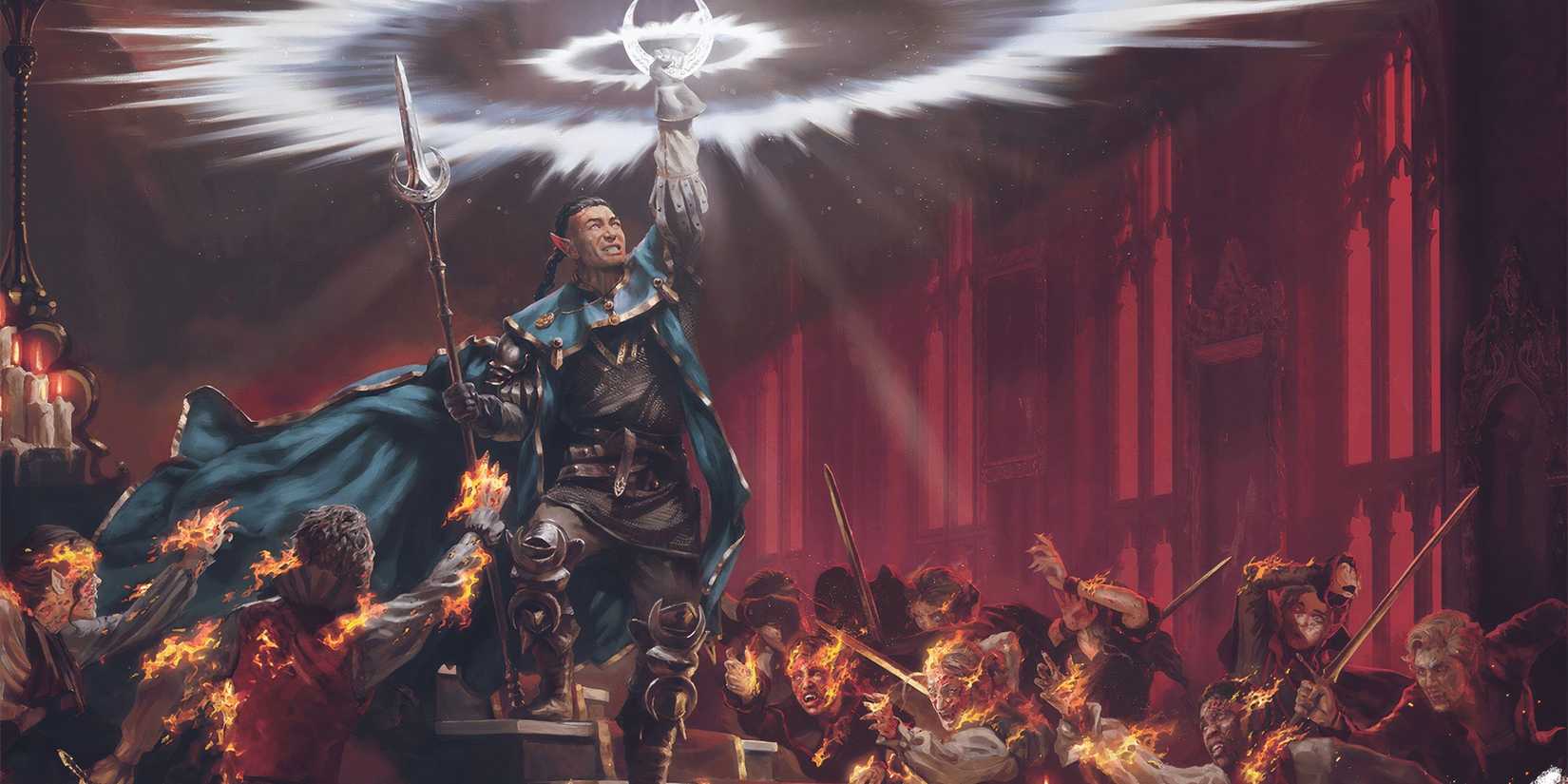 A cleric casts the Daylight spell in DnD. 