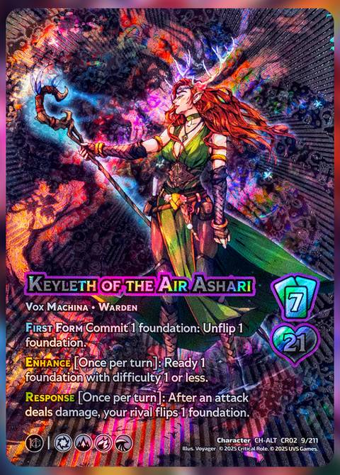 Keyleth Fire Form Five More Alt-Art Cards From Critical Role: Heroes Of Exandria - UniVersus