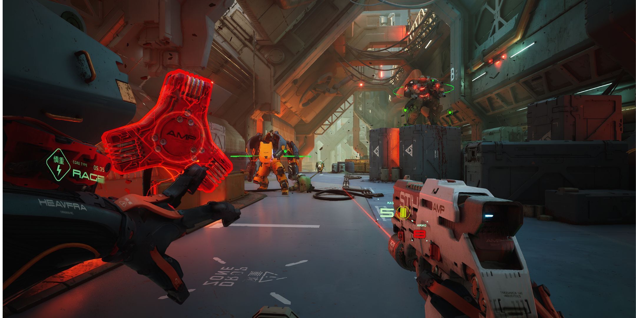 Aska shooting in Metal Eden.