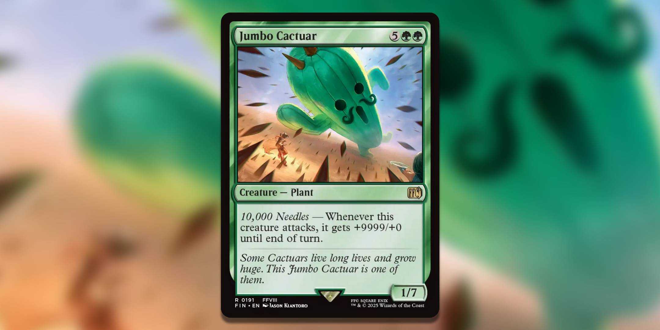 Combos You Can Do With Final Fantasy's Jumbo Cactuar - Magic: The Gathering Combos You Can Do With Final Fantasy's Jumbo Cactuar - Magic: The Gathering