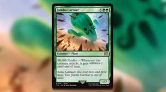 cactuar card mtg Ultra PRO - Final Fantasy x Universes Beyond Jumbo 4-Pocket PRO-Binder for Magic: The Gathering it gets +9999/+0 until end of turn Jumbo Cactuar Final Fantasy Regular