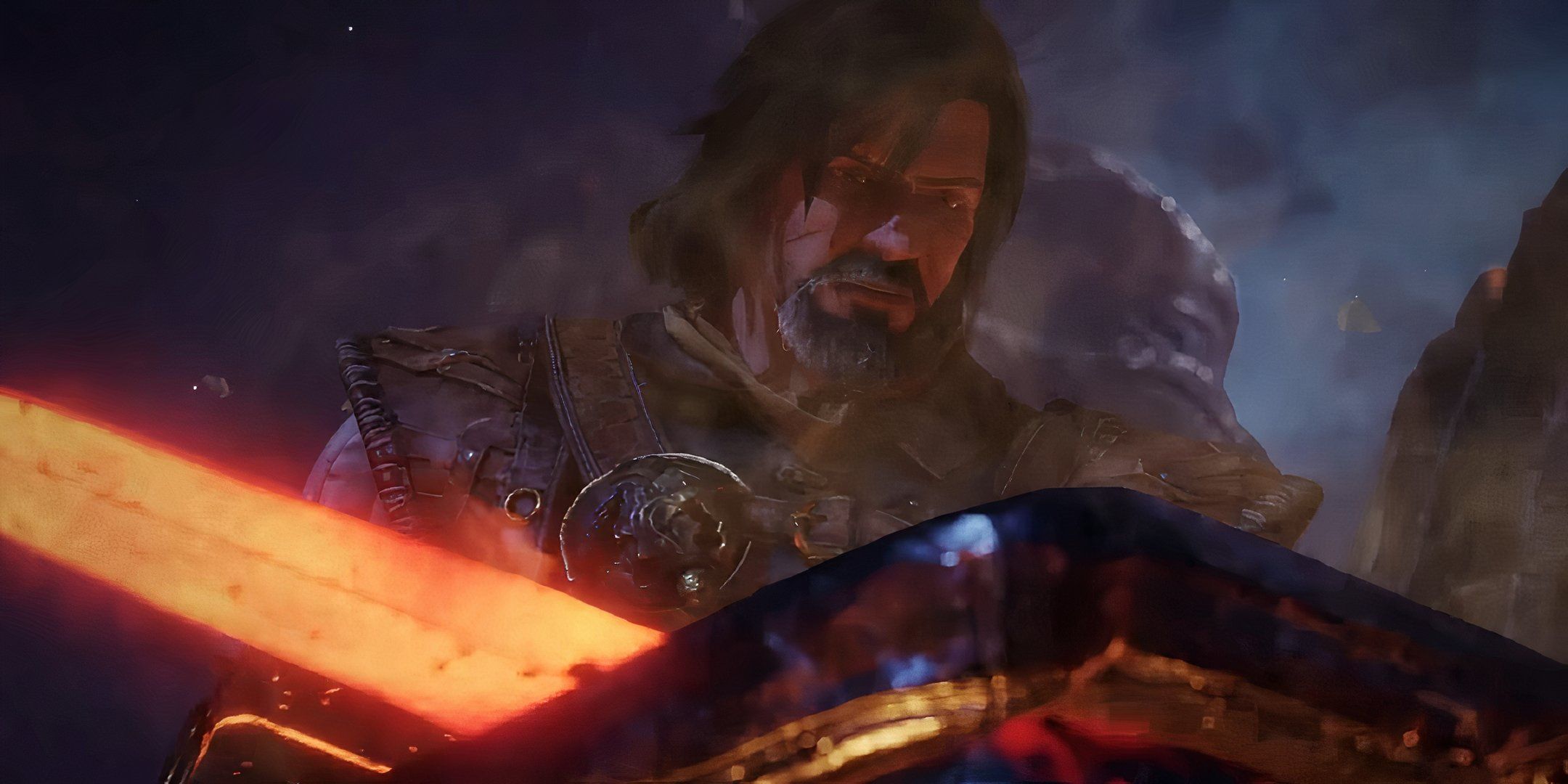 blades of fire forging a sword