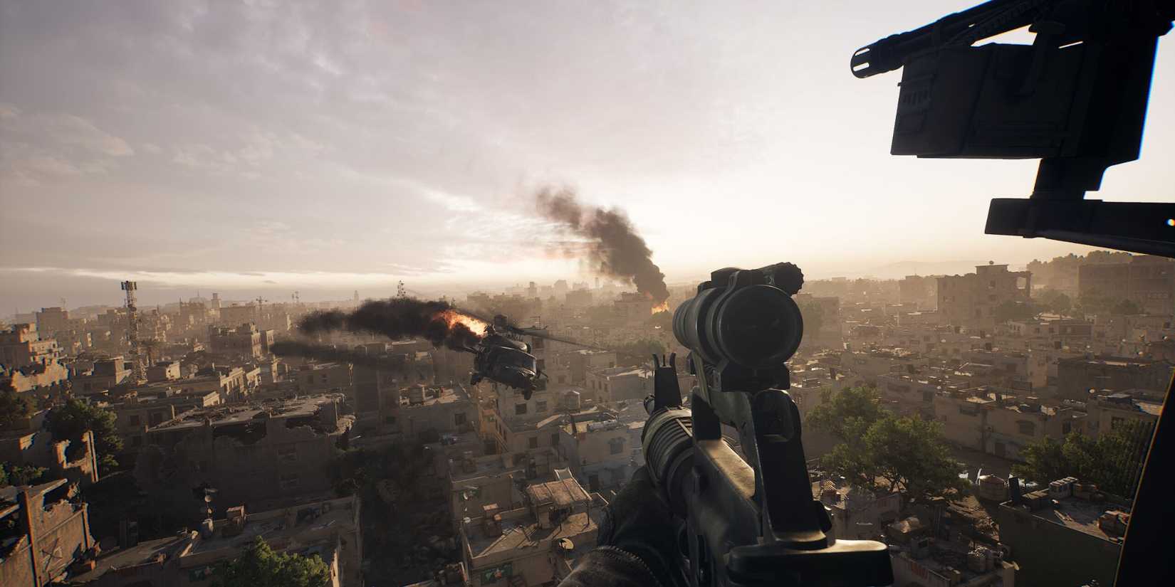 Helicopter screenshot from Delta Force: Black Hawk Down.