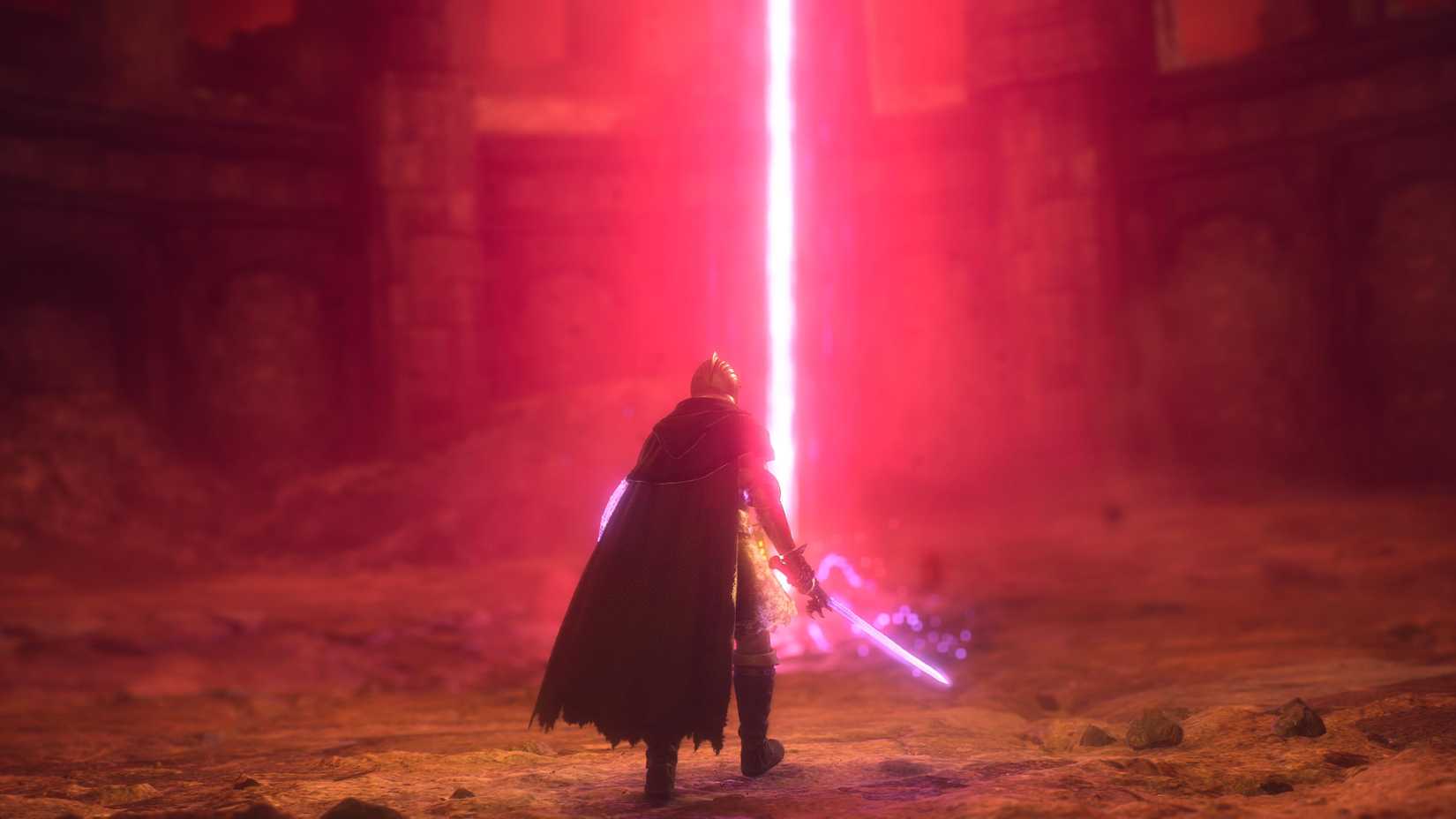 Dragon's Dogma 2 created by a red laser beam