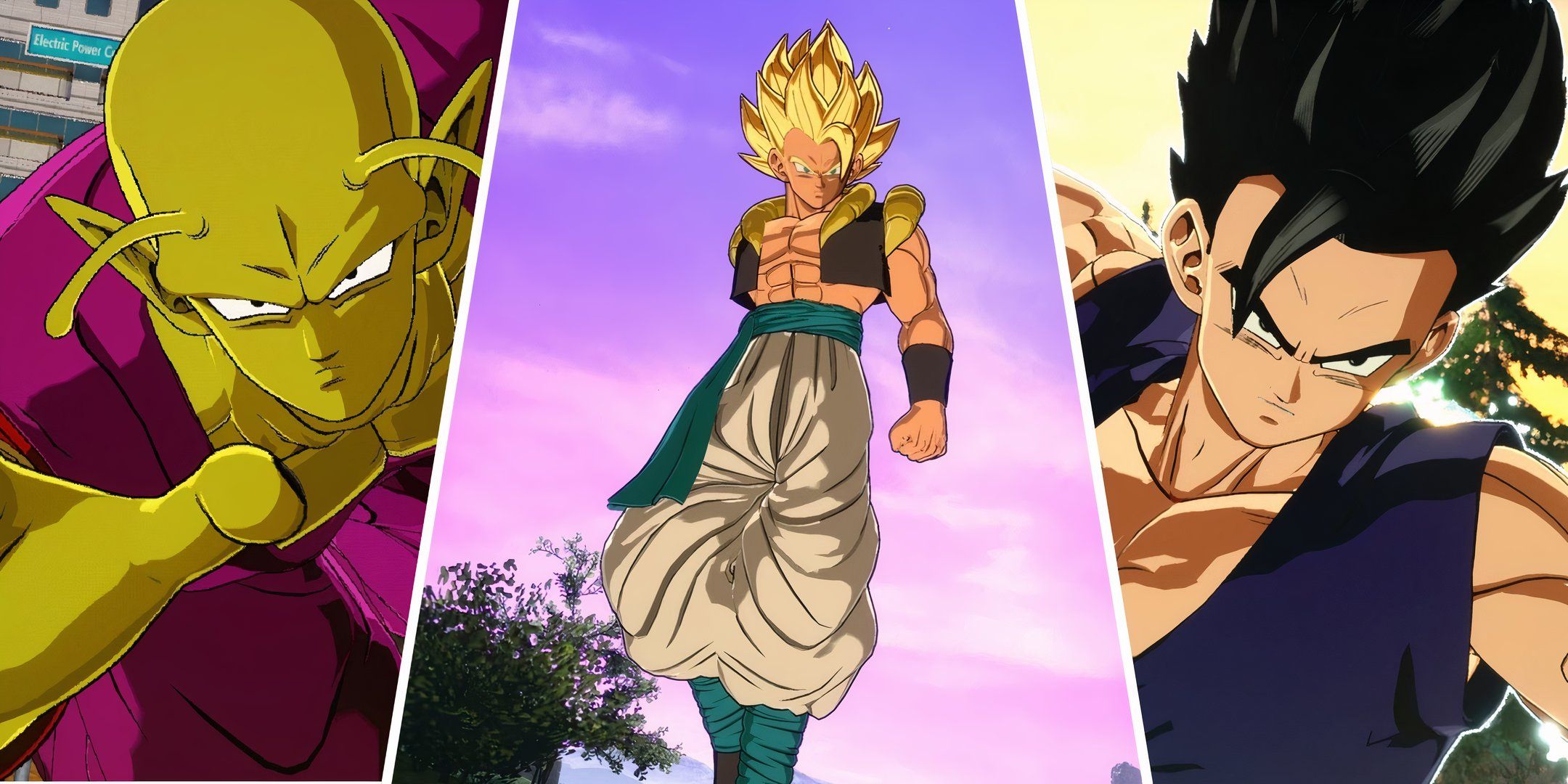 Dragonball Sparking zero characters in a collage.