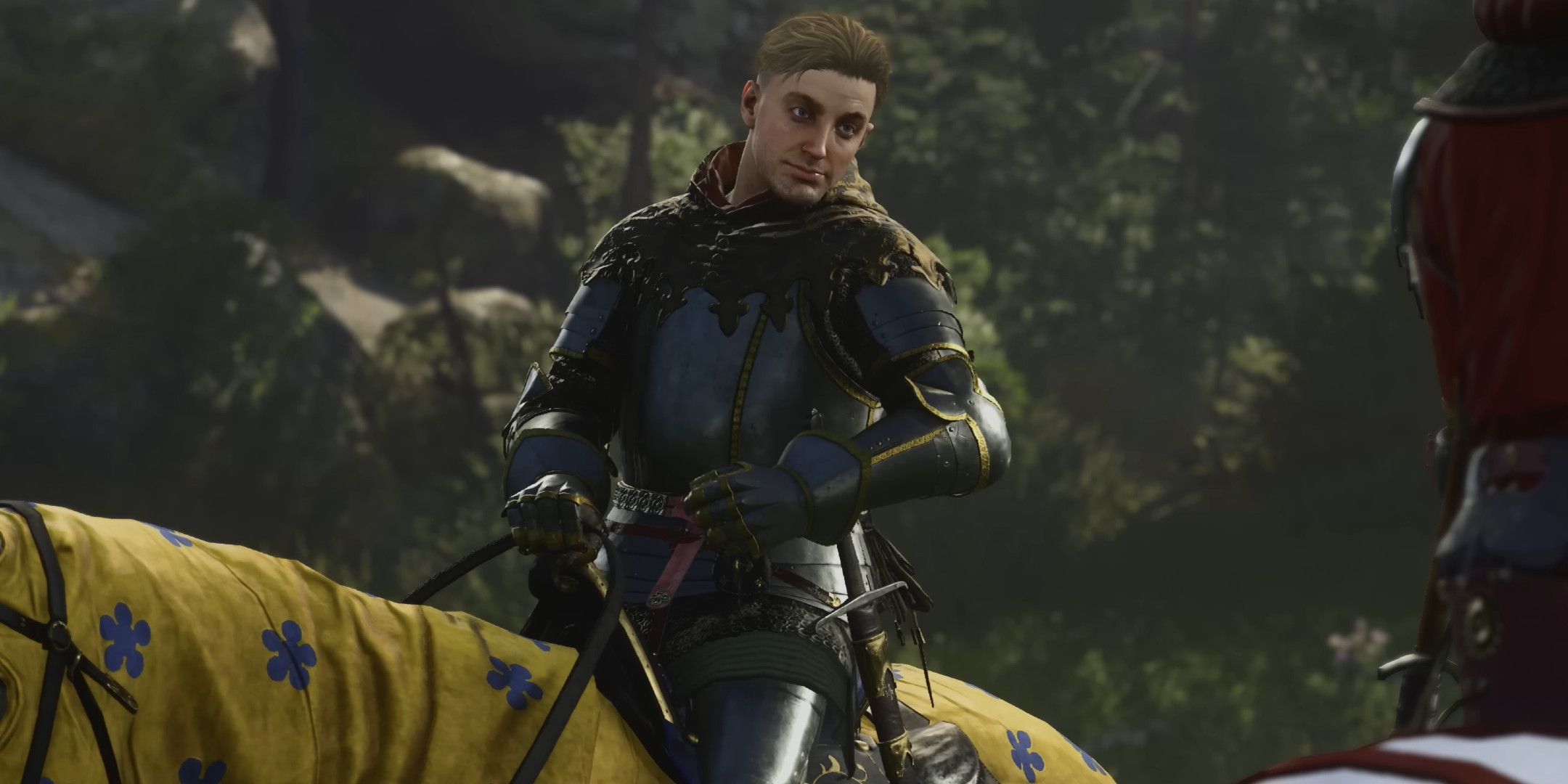 Hans Capon on his horse in kingdom Come Deliverance 2