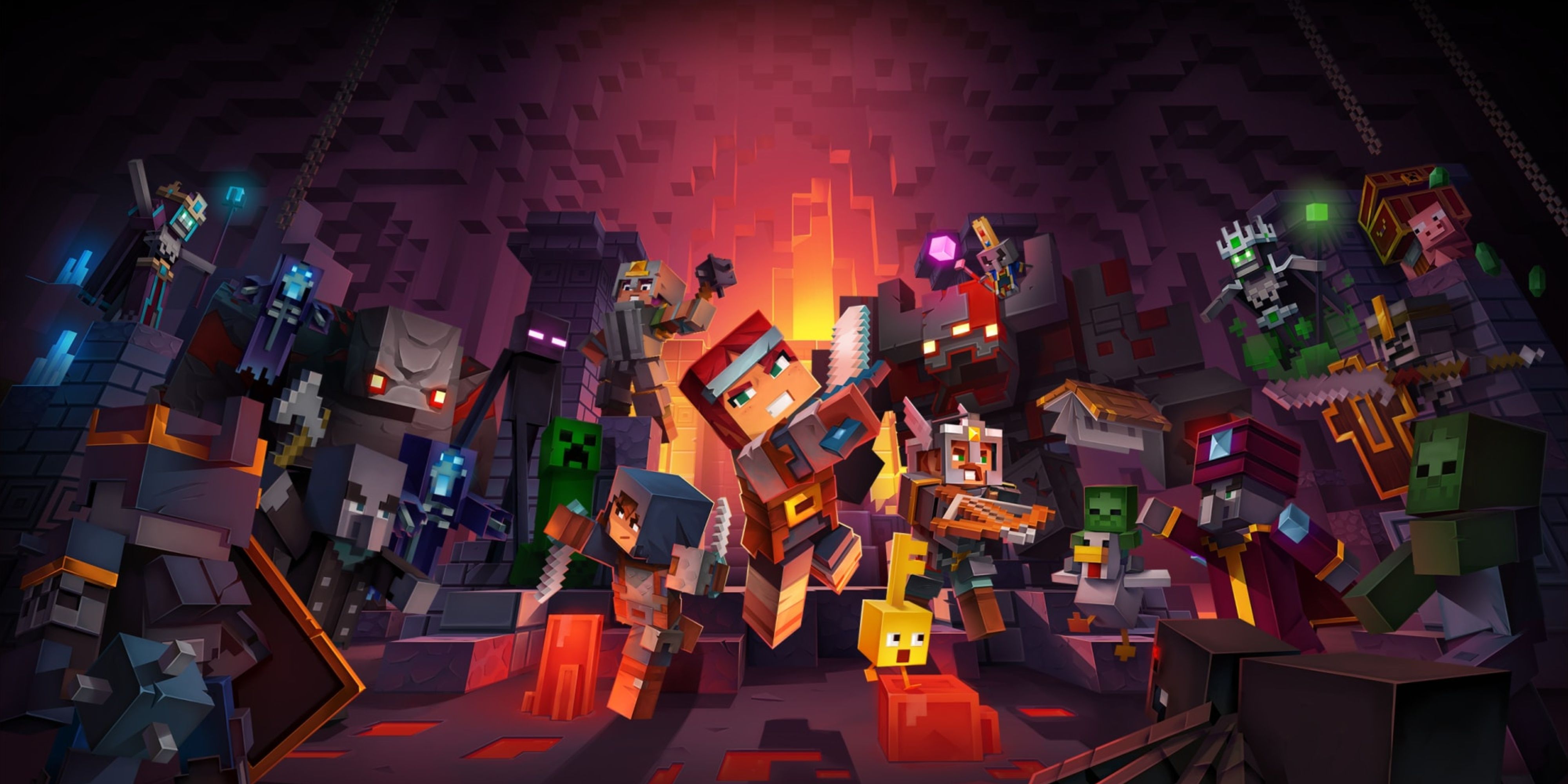 minecraft dungeons key art.