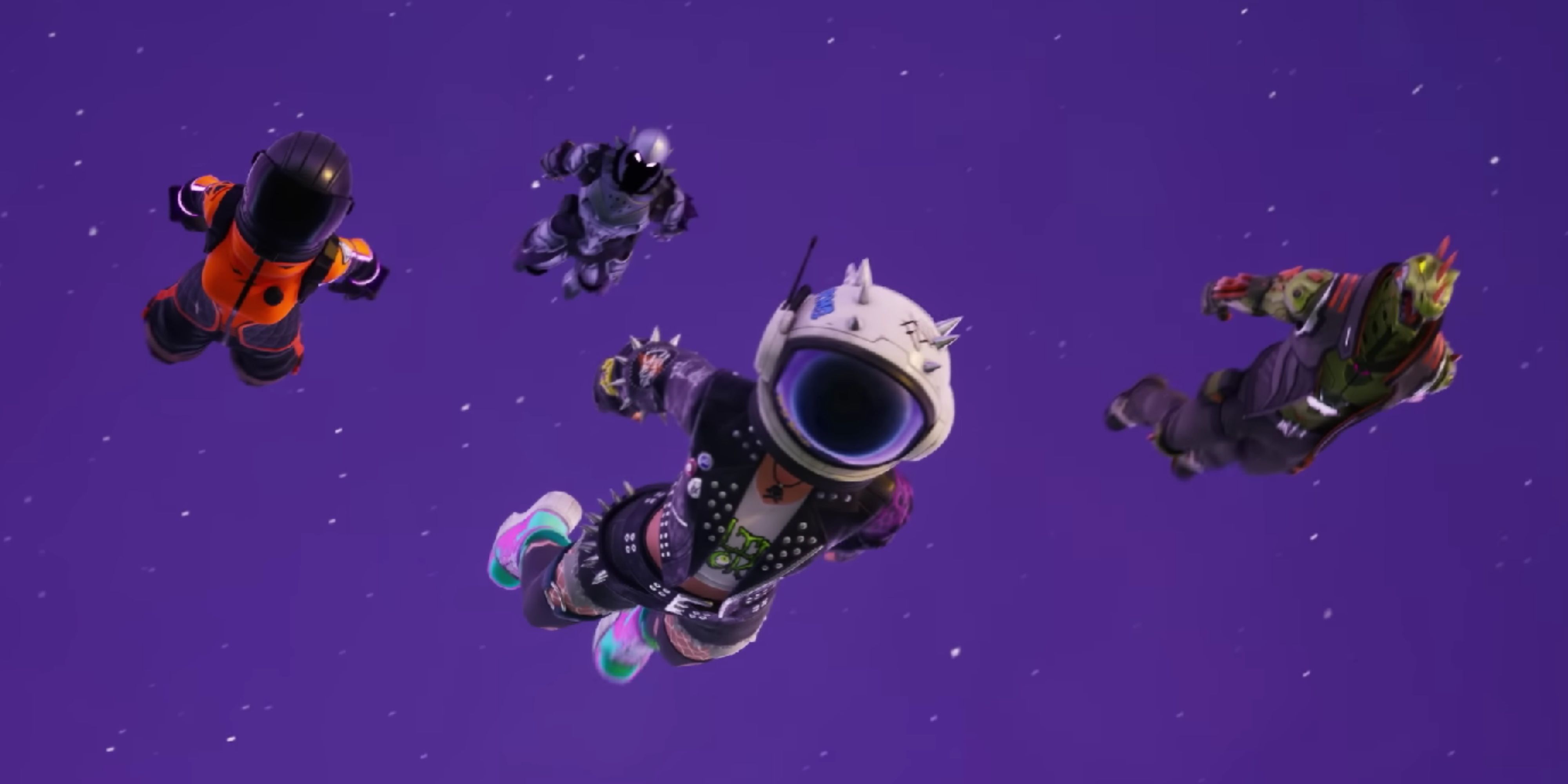 remixed fortnite og season 3 skins skydiving.