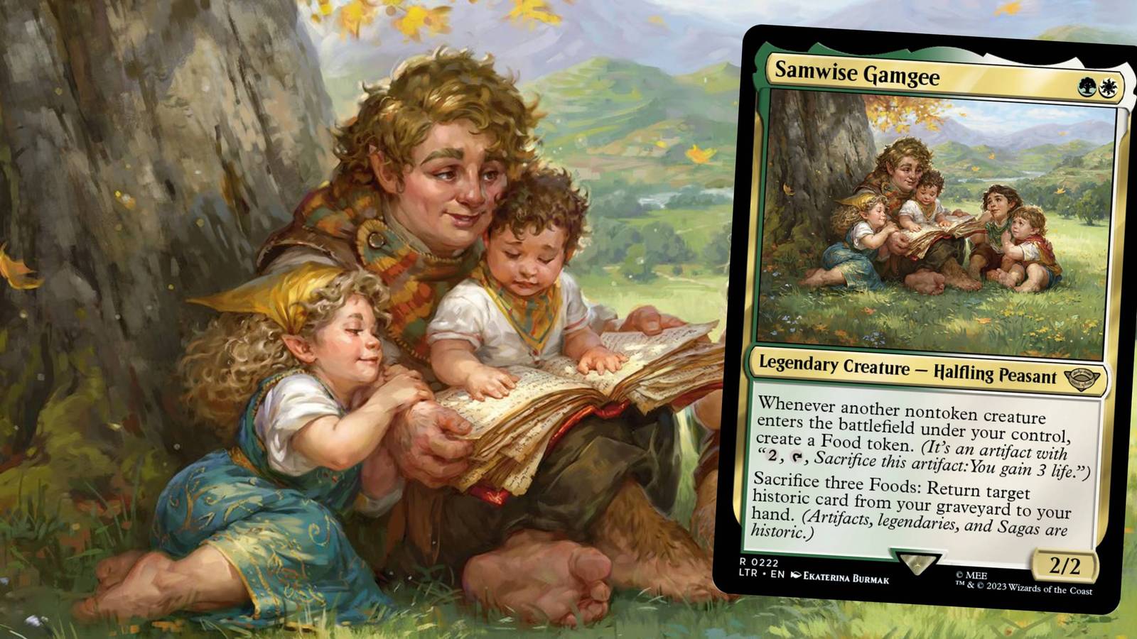 samwise mtg card the Stouthearted (Showcase) - Near earth (LTR) #28 Illustrated by Irvin Rodriguez Magic Samwise Gamgee MTG - The
