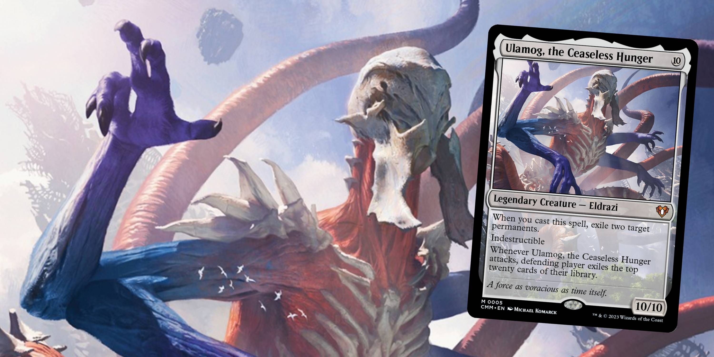 MTG Ulamog, the Ceaseless Hunger英語　Foil Ulamog, the Ceaseless Hunger (Borderless) (Textured Foil