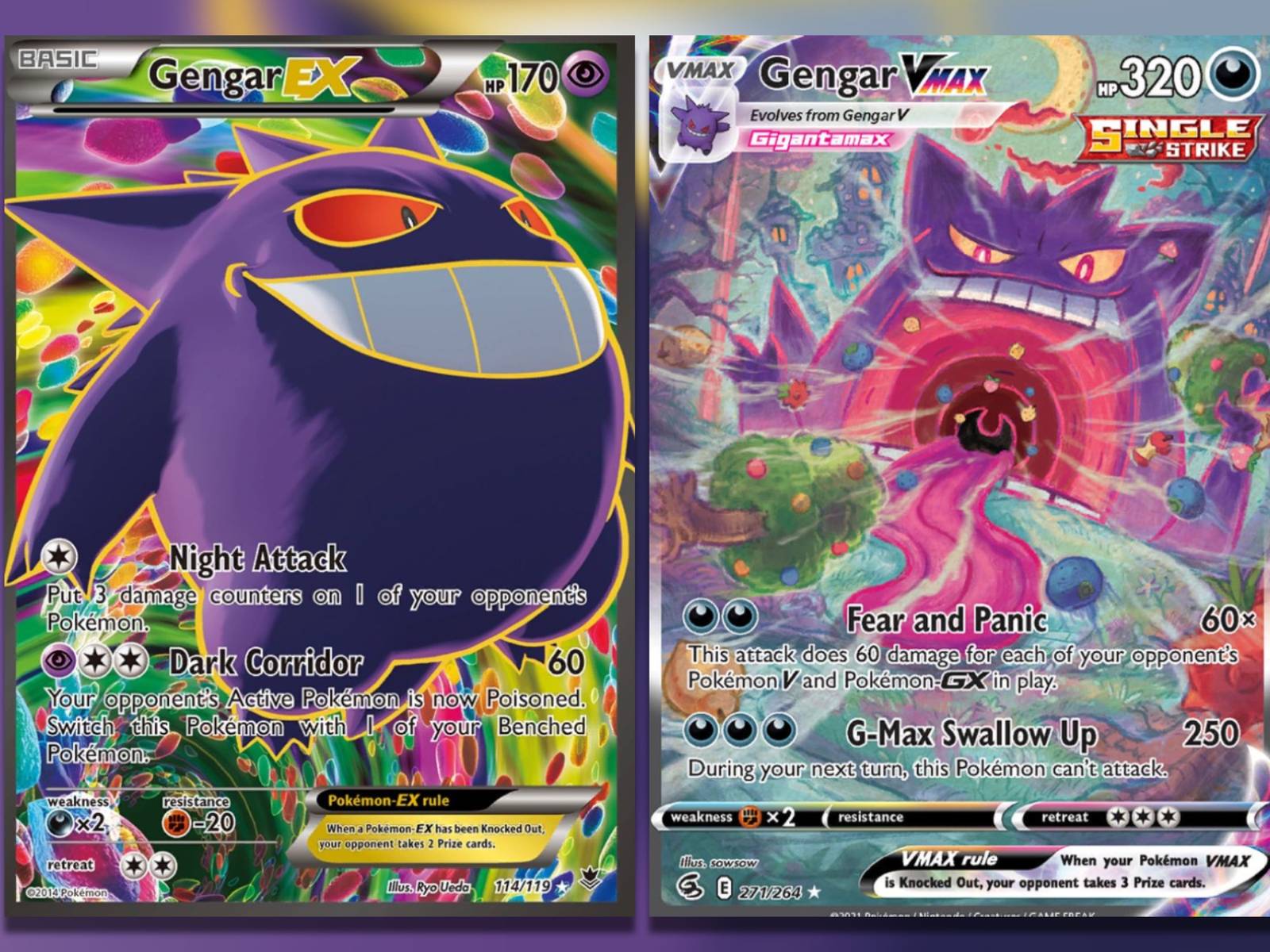 gengar pokemon card set XY EX Box 6 Bonus Booster Packs Pokemon USA Psychic Colorless Life Drain Flip a coin Pokmon TCG: Gengar-EX Box