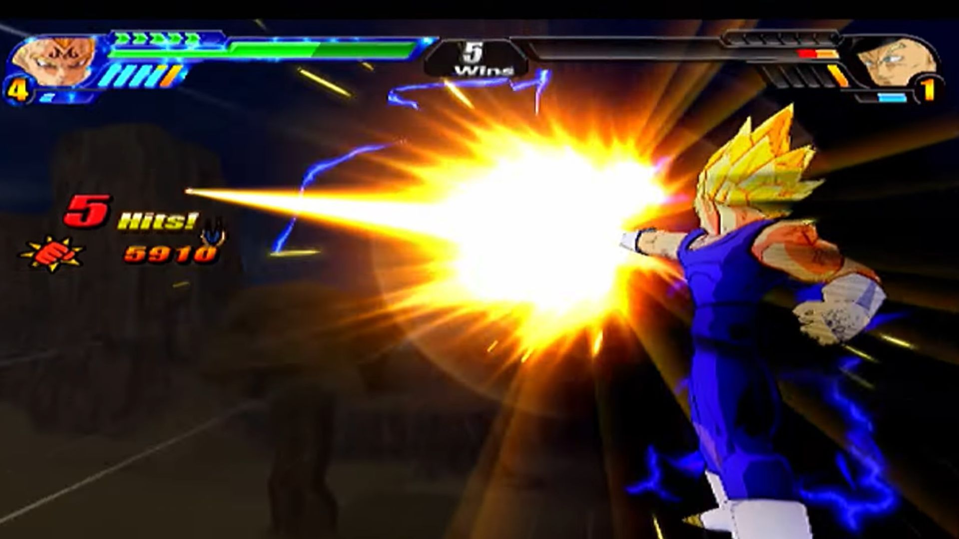 Dragon Ballz Survivors Fighting against General Blue in Survival Mode: Budokai Tanki 3.