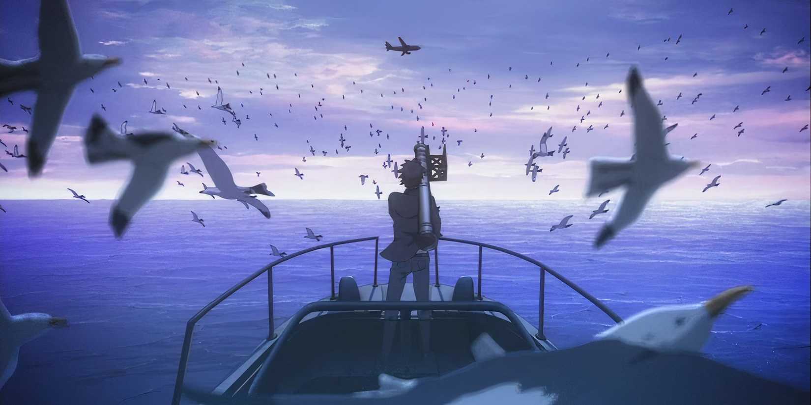 Kiritsugu destroys the plane with his mother on it in the Fate/Zero anime.