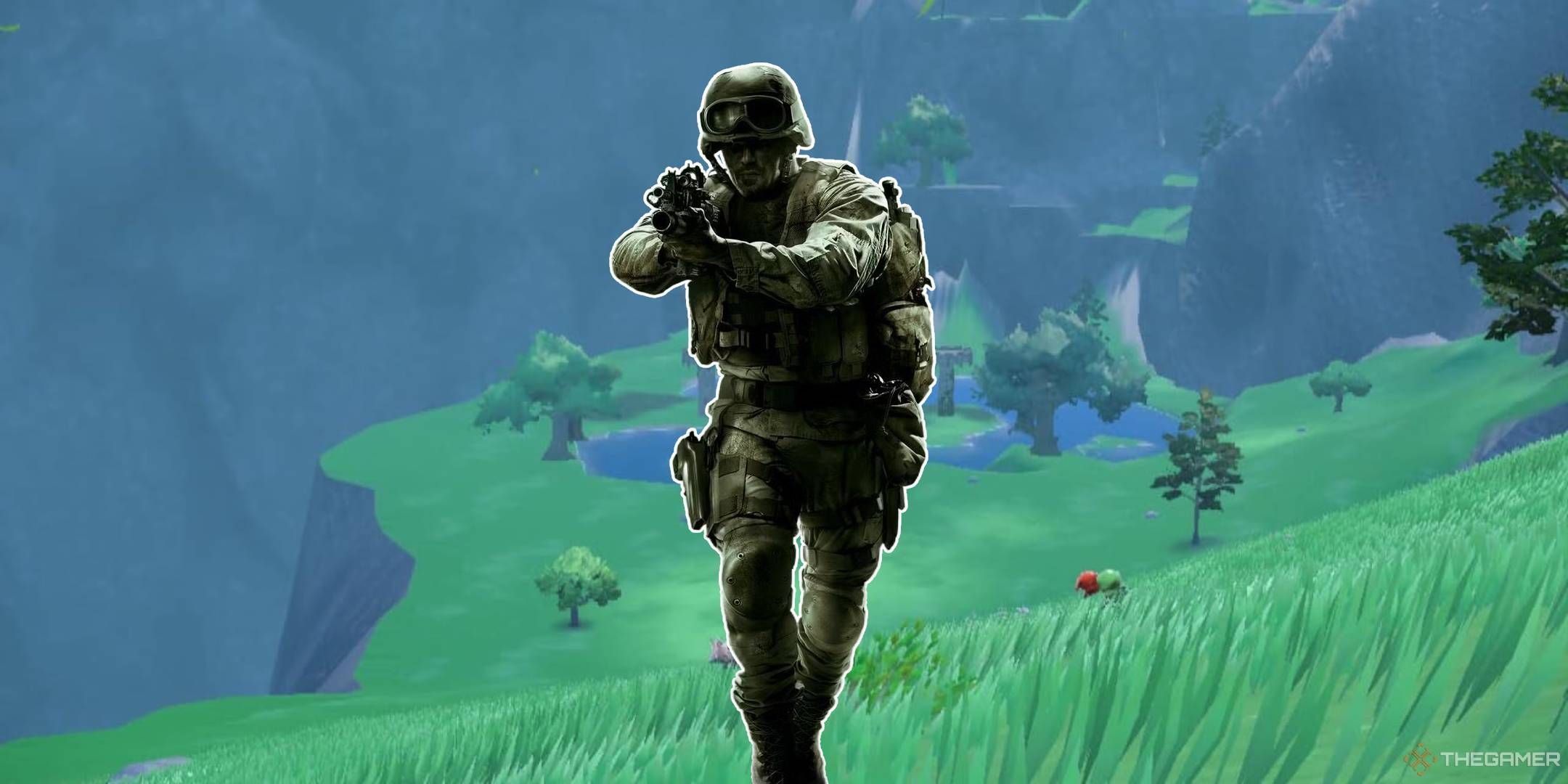 Call of Duty soldier on the world from Pokemon