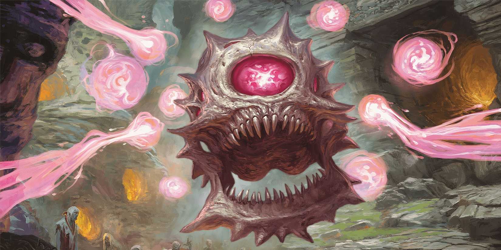 An undead beholder, known as a Death Tyrant in Dungeons & Dragons.