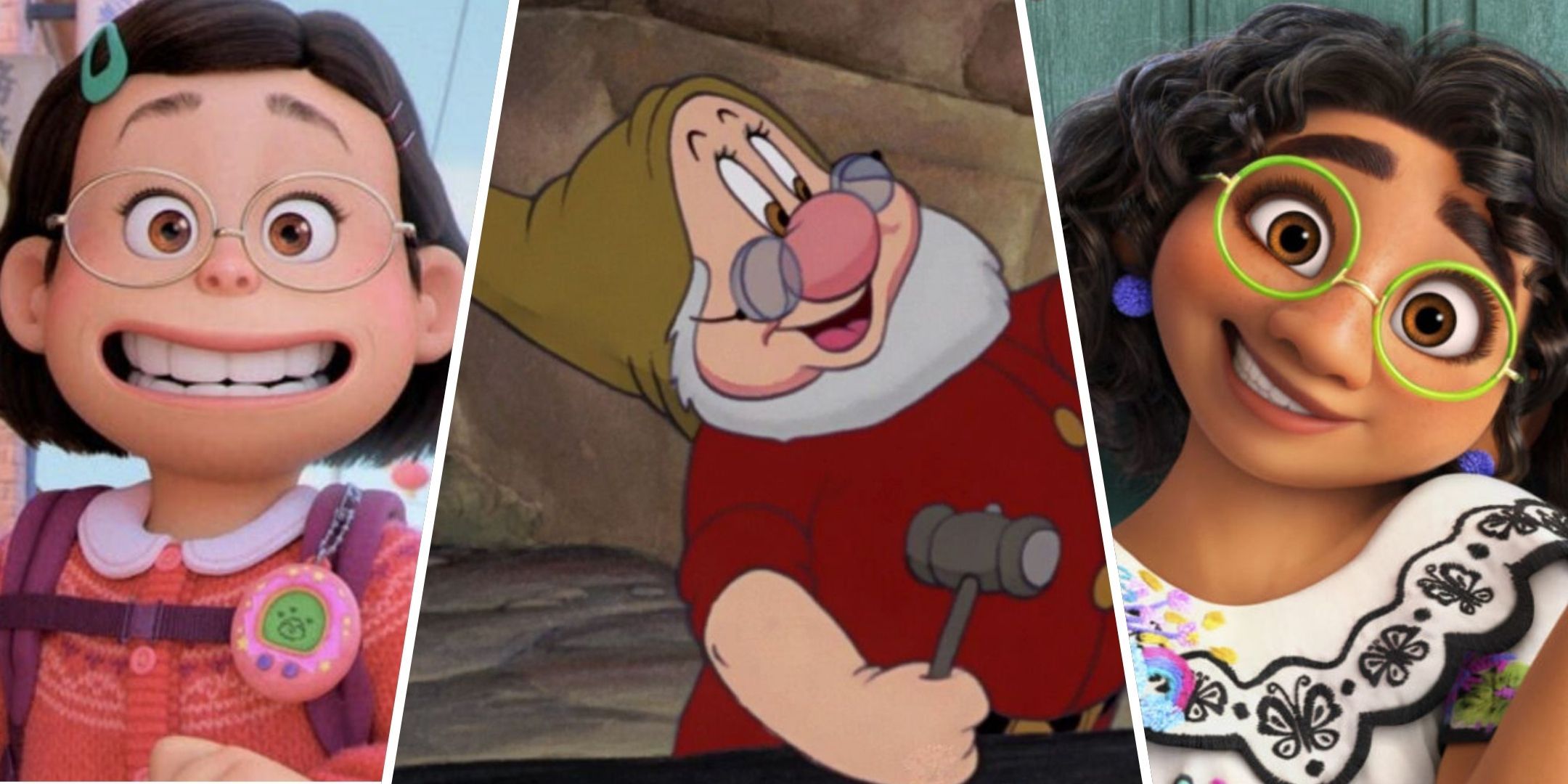 شخصیت های دیزنی با عینک mei doc و mirabel.