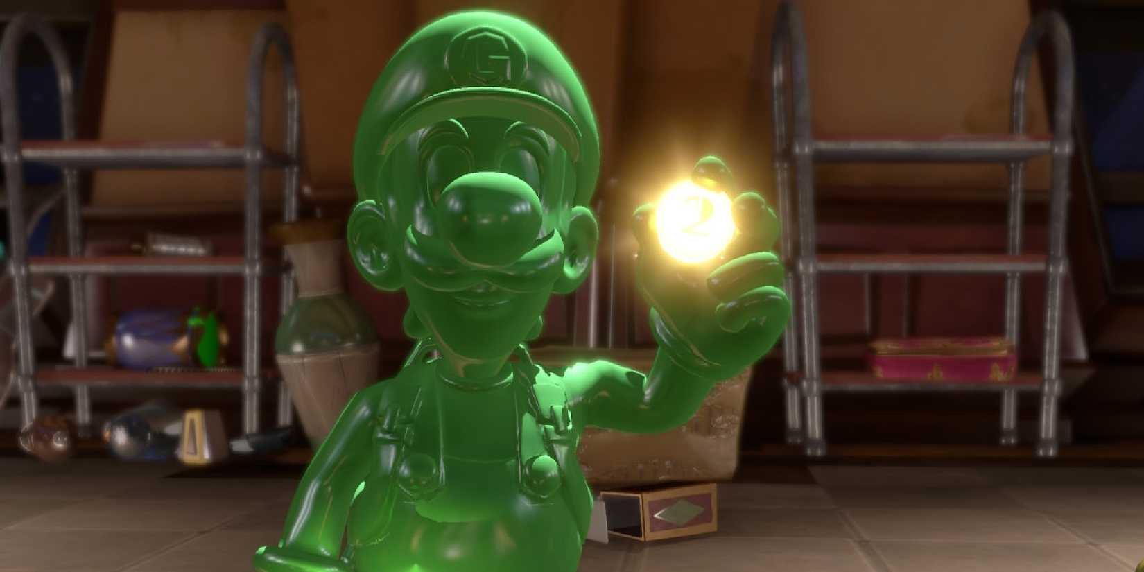 Luigis Mansion 3 image showing Gooigi.