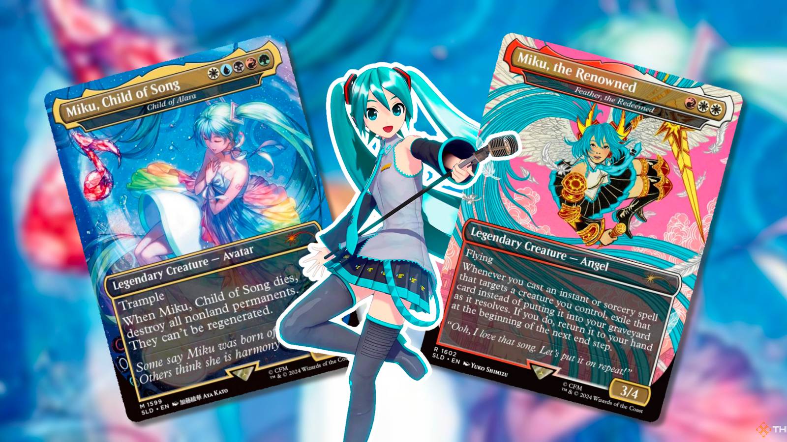 mtg hatsune miku cards Magic the Gathering (MTG) Secret Lair x Hatsune Miku: Digital Sensation (Foil)