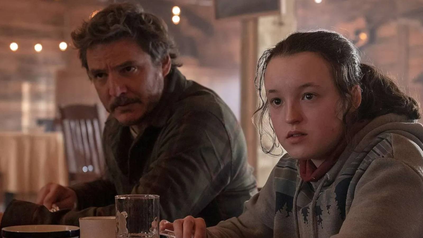 joel and ellie in the last of us season 2.