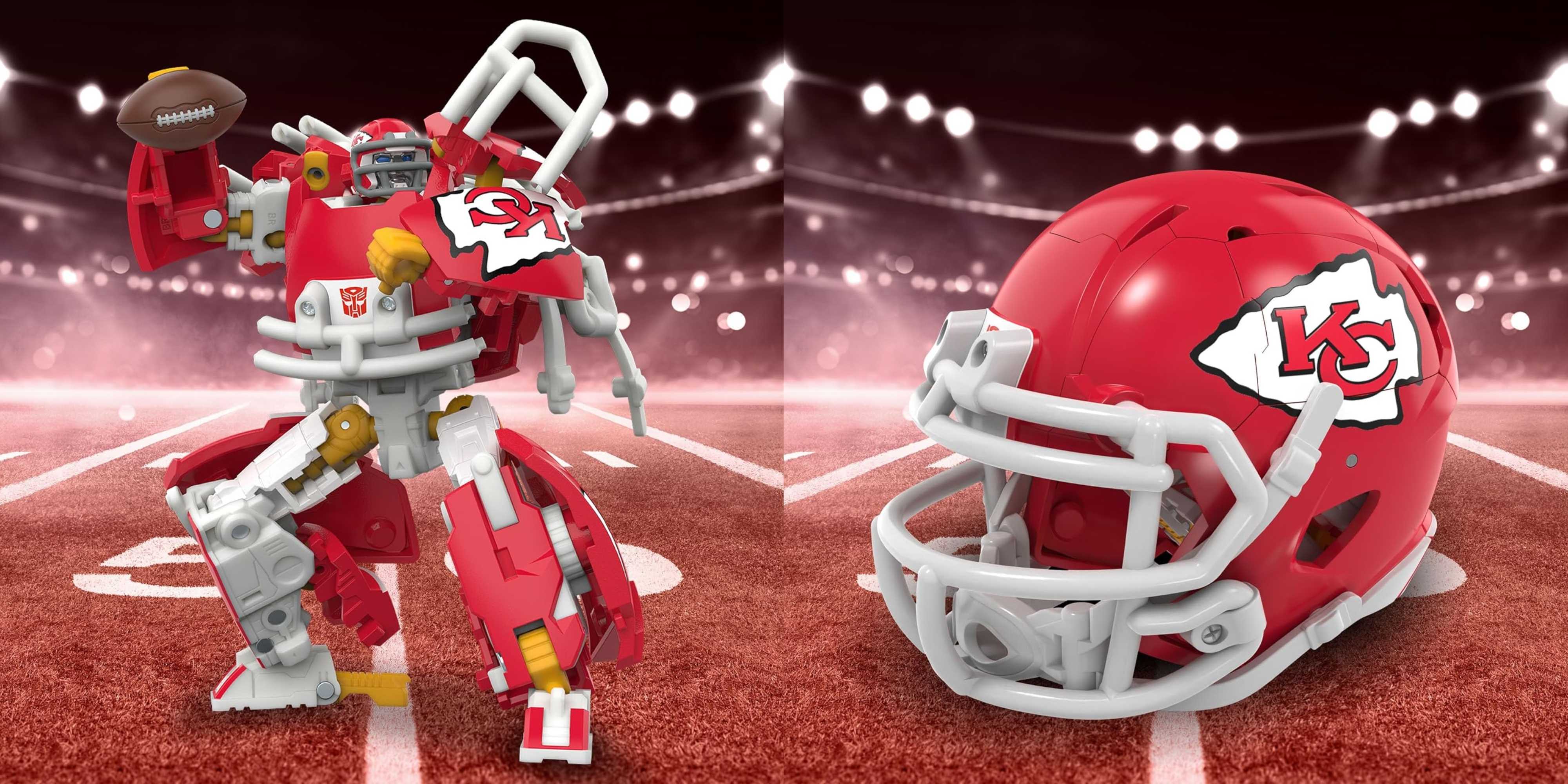 Transformers' New NFL Action Figures Can Turn Into Mini Football Helmets Transformers' New NFL Action Figures Can Turn Into Mini Football Helmets