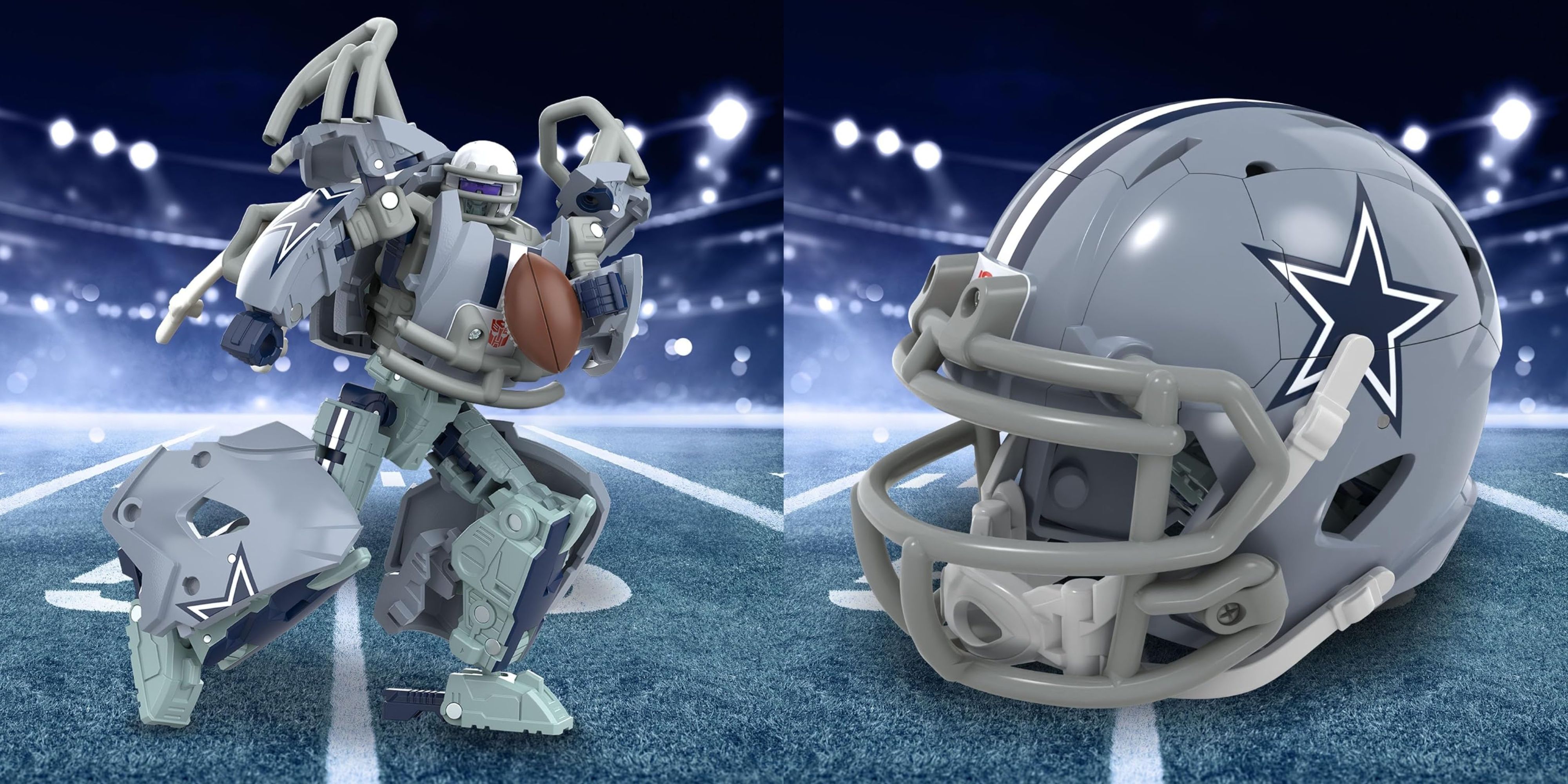 Transformers' New NFL Action Figures Can Turn Into Mini Football Helmets