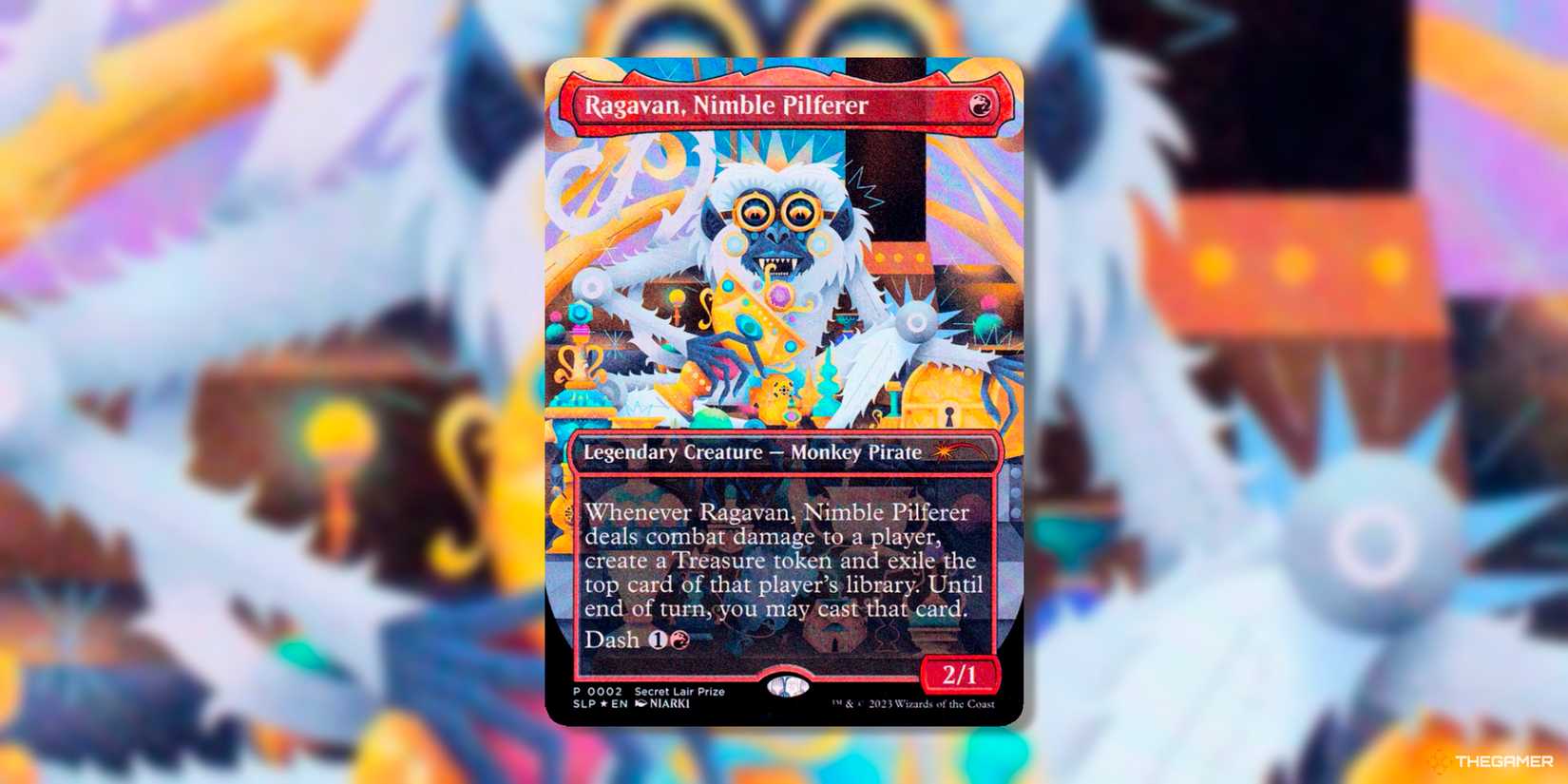 Ragavan, Nimble Pilferer – carta promozionale Secret Lair Showdown