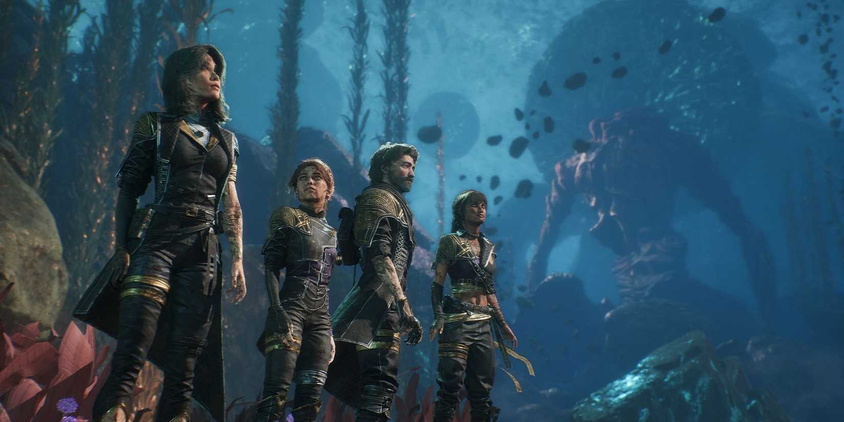 Clair Obscur: The cast of Expedition 33 joins us side by side in the game's underwater sections.