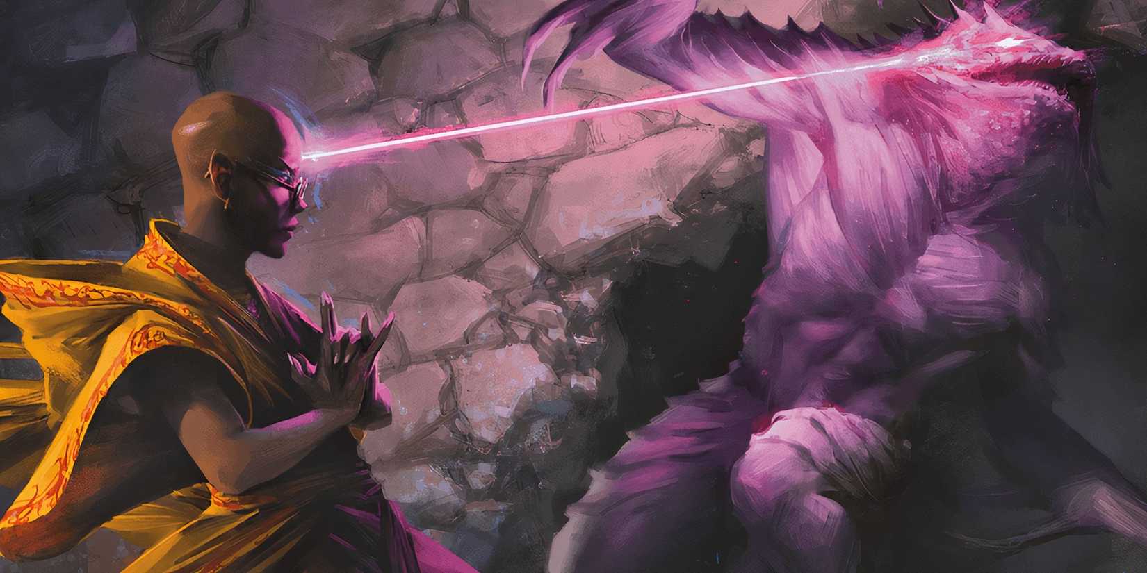 A wizard casts Mind Sliver on an enemy in DND. 