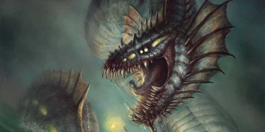 A Wakewyrm creatre from the Humblewood campaign setting in DND.