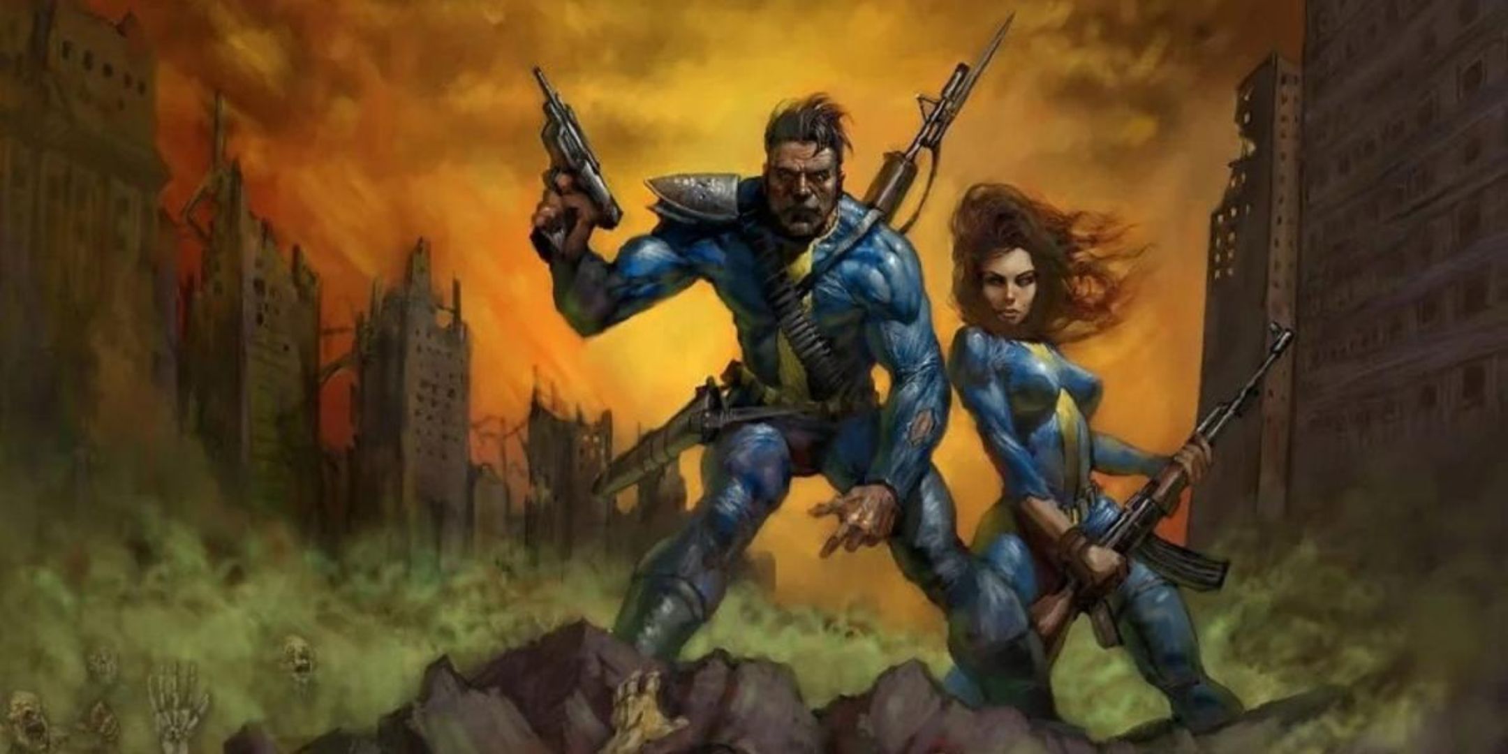Concept art for Fallout's Vault Hunters.