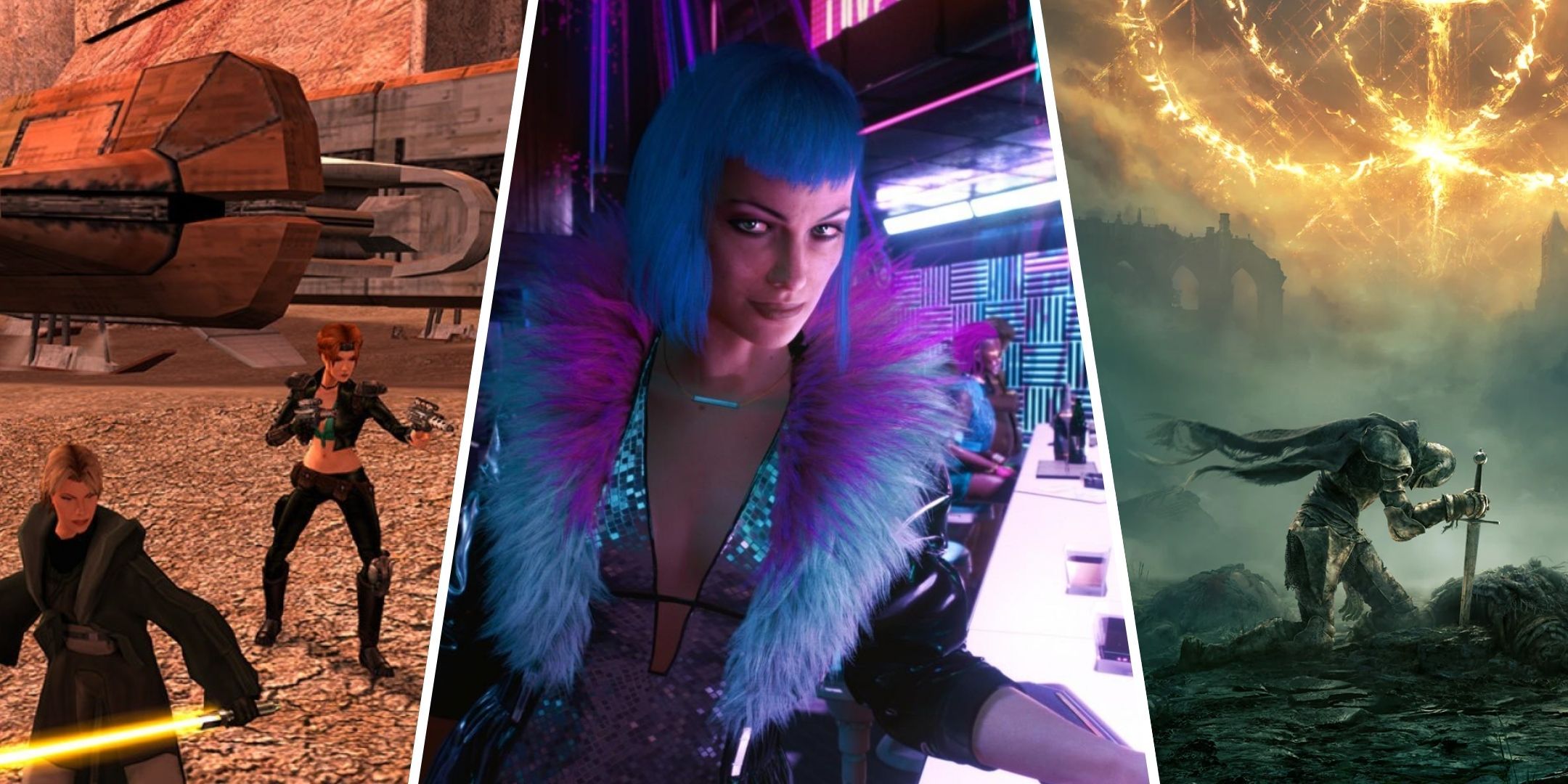 Star Wars, cyberpunk, and elden ring. 