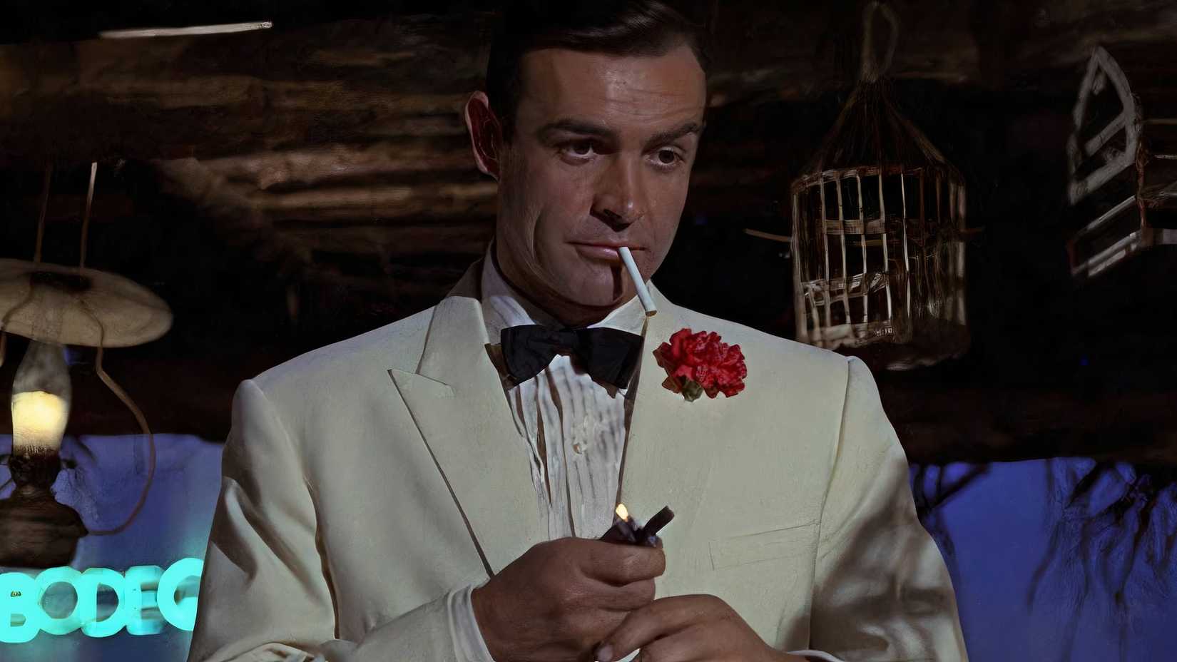 James Bond in Goldfinger.