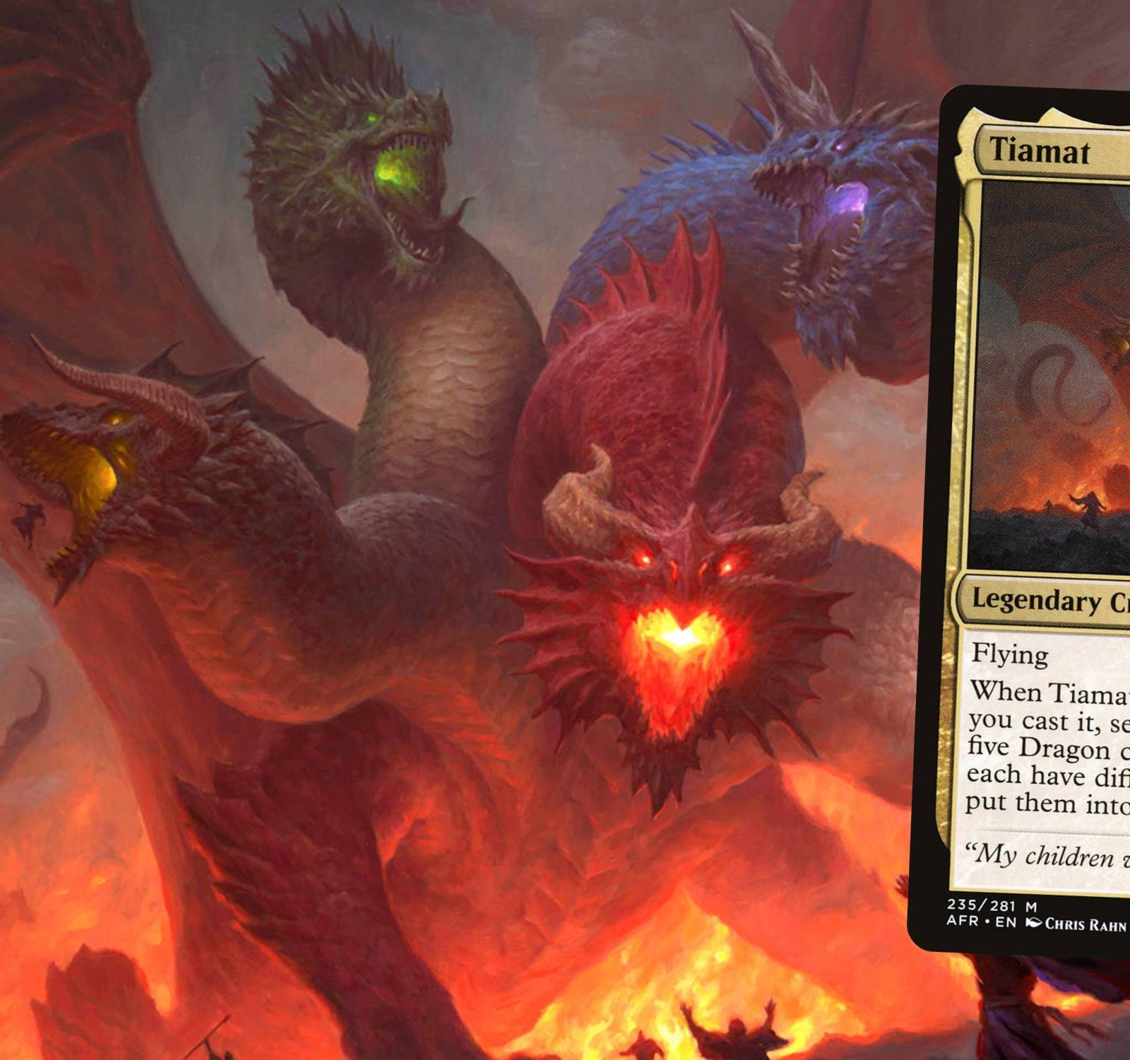 tiamat card mtg Commander EDH 100 Magic Cards Custom Dragon Moonveil Games reveal them MTGNexus - Tiamat, the Original