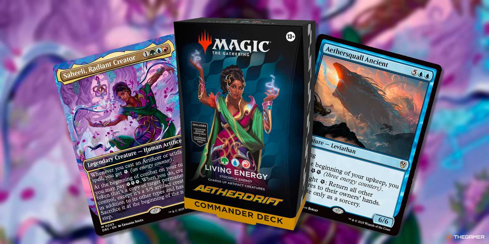 Carte Saheeli, Radiant Creator e Aethersquall Ancient dal deck Living Energy