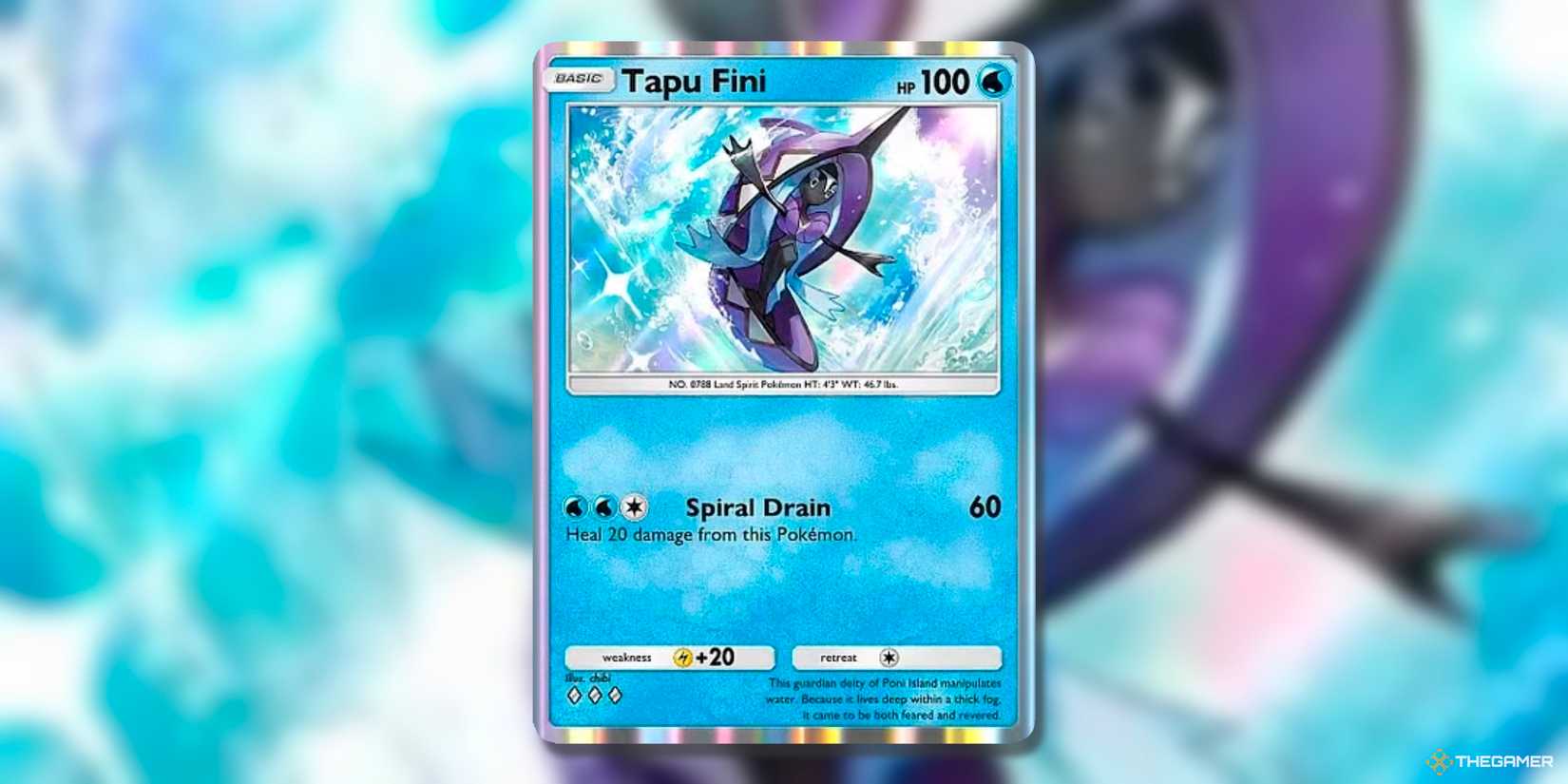 pokemon tapu fini card SV92/SV94 Tapu Fini GX | Secret Rare Card | Hidden Fates Shiny Vault main image 0