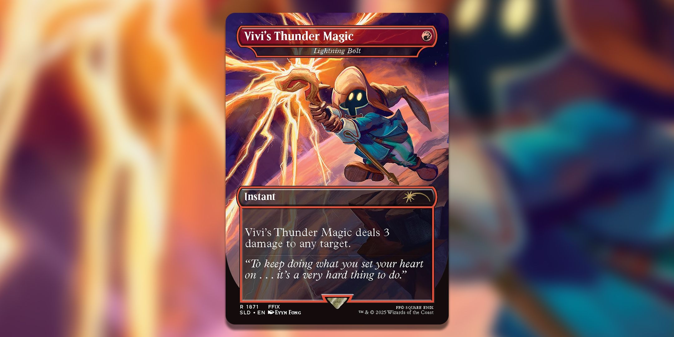 lightning bolt final fantasy mtg Vivi's Thunder Magic - if a source would deal damage to that player or a permanent that player controls  Vivi's Thunder Lightning Bolt