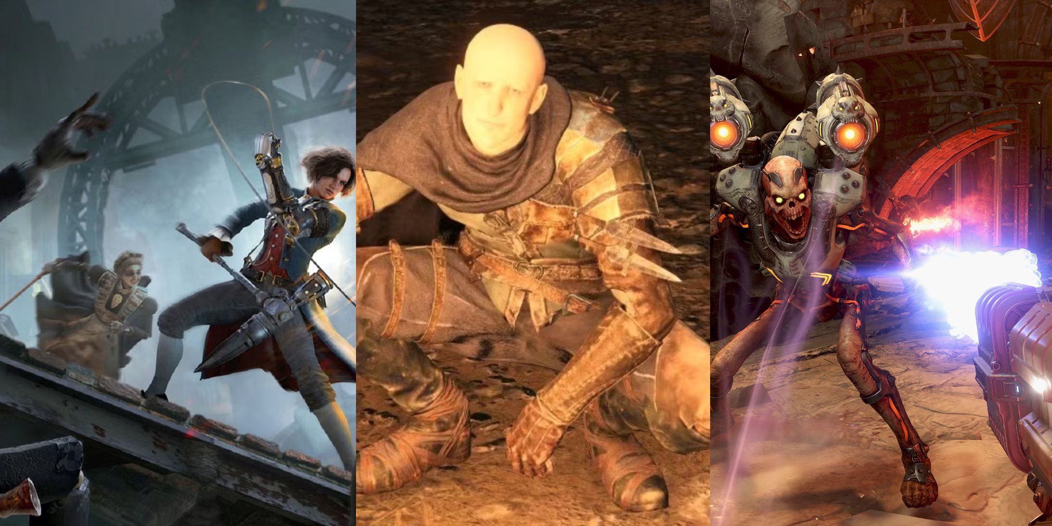 Lies Of P, Elden Ring, and Doom Eternal in an image grid.