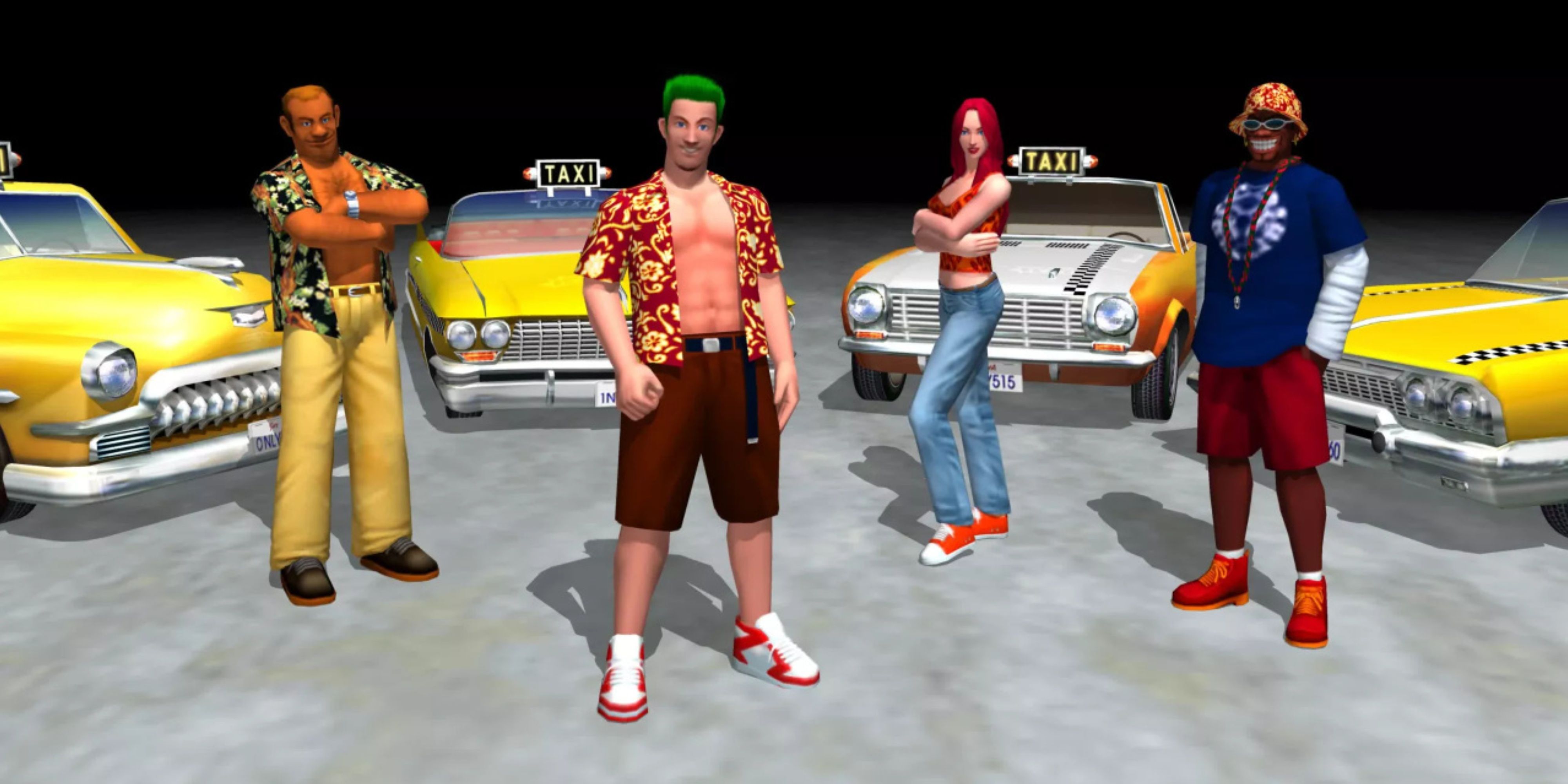Imagem promocional da franquia Crazy Taxi da Sega